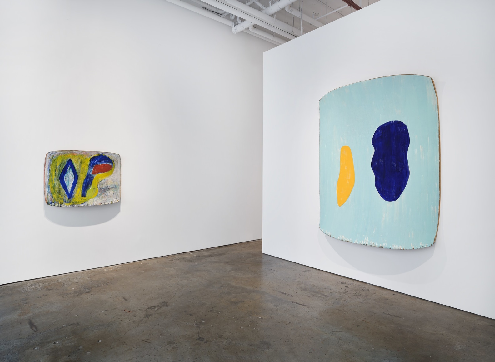 Installation view, Ron Gorchov: Exploring the Near/Far Painterly Horizons of Modern Space, Vito Schnabel Gallery, New York, NY, 2024; Artworks © 2024; Estate of Ron Gorchov / Artists Rights Society (ARS), New York; Photo by Argenis Apolinario; Courtesy Vito Schnabel Gallery