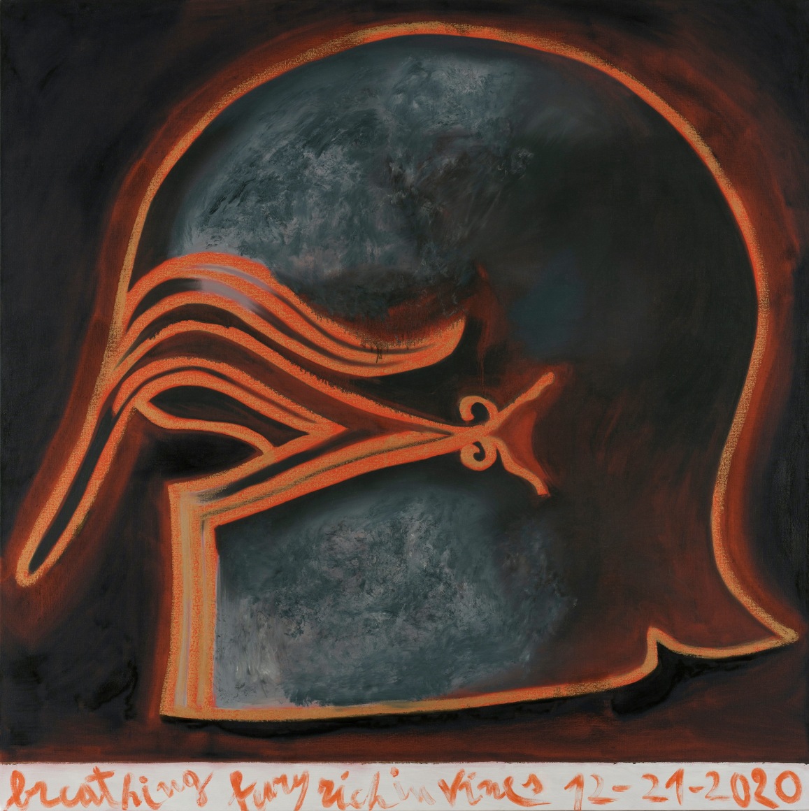 Francesco Clemente, Breathing Fury Rich in Vines 12-21-2020, 2020