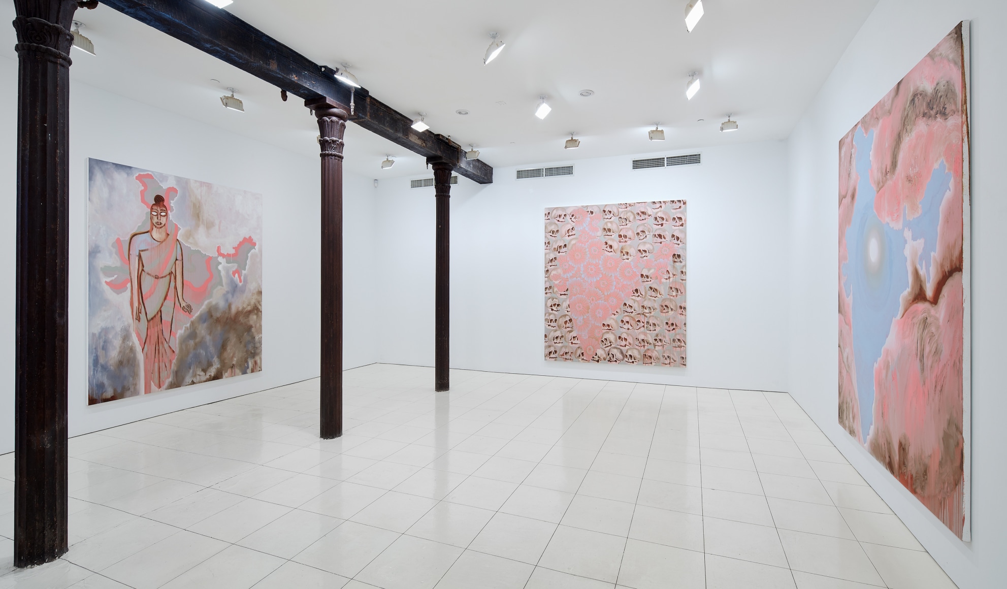 Installation view: Francesco Clemente: India, Vito Schnabel Projects, New York, 2019