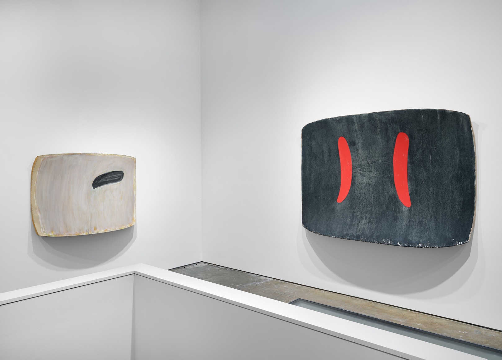 Installation view, Ron Gorchov: Exploring the Near/Far Painterly Horizons of Modern Space, Vito Schnabel Gallery, New York, NY, 2024; Artworks © 2024; Estate of Ron Gorchov / Artists Rights Society (ARS), New York; Photo by Argenis Apolinario; Courtesy Vito Schnabel Gallery