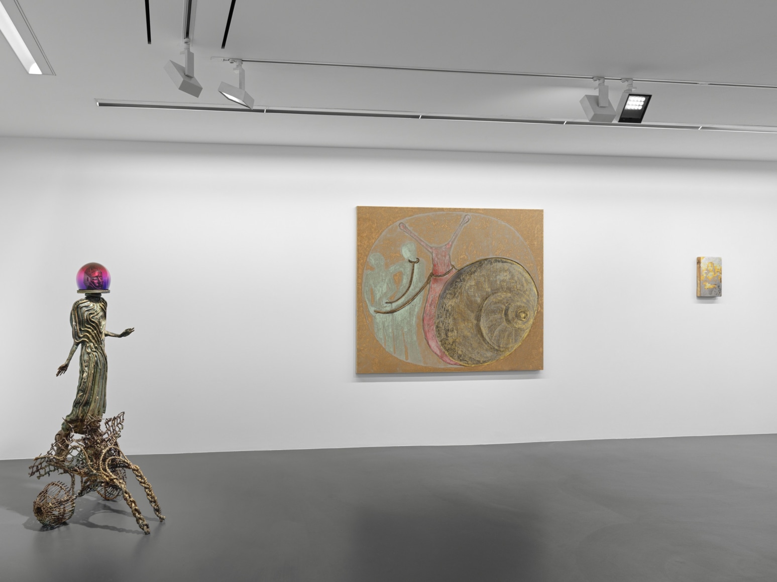 Installation View, The Neverending Story: The Dream, Vito Schnabel Gallery, St. Moritz, Switzerland, 2024; Artworks &copy; Jean-Marie Appriou; &copy; Francesco Clemente; &copy; Gus Van Sant; Photo by Stefan Altenburger; Courtesy of the artists and Vito Schnabel Gallery