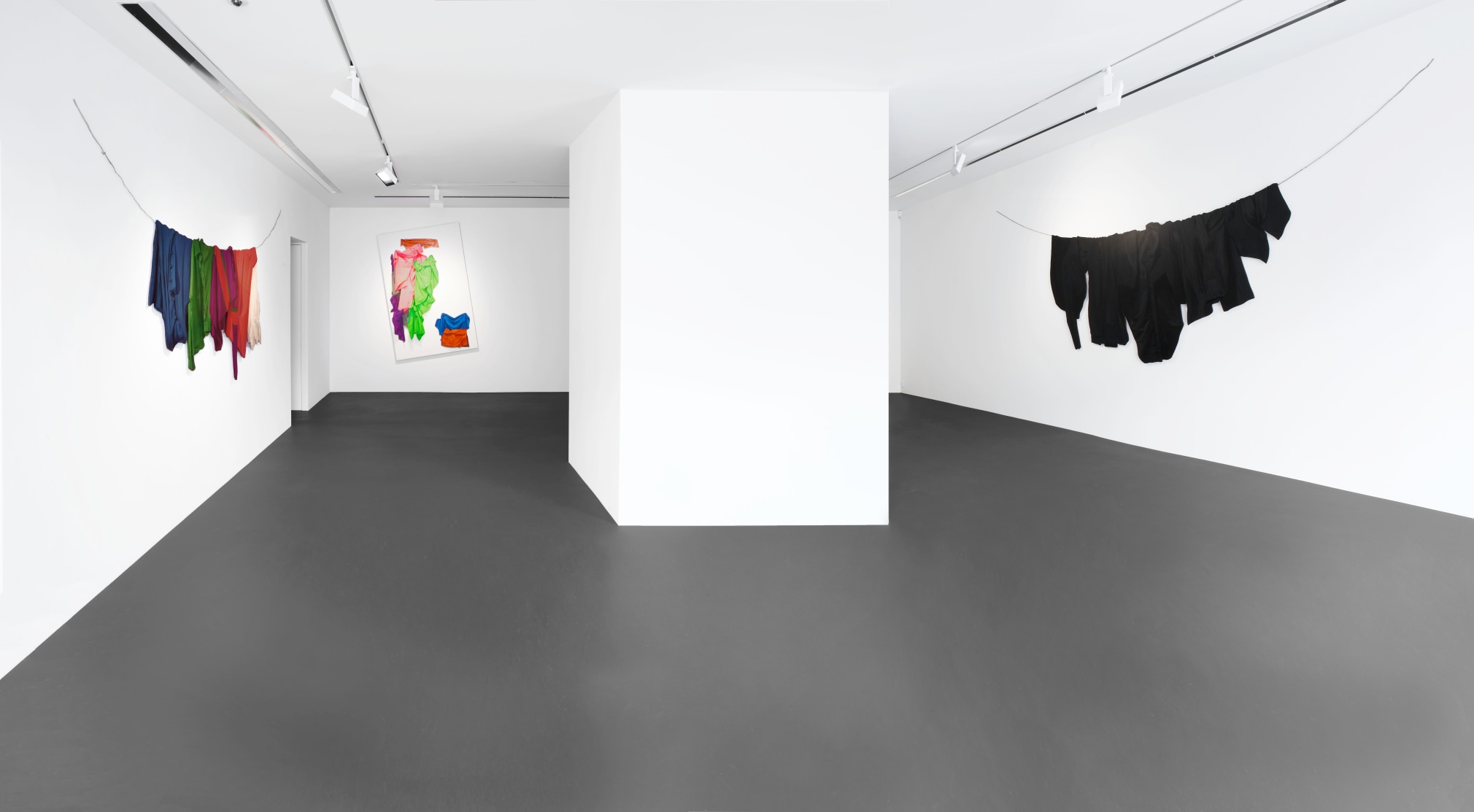 Installation view: Stephen Posen, Threads: Paintings from the 1960s and '70s, Vito Schnabel Gallery, St. Moritz