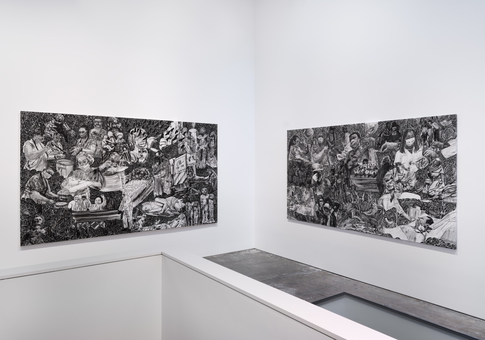 Installation view, Stefan Bondell: Dark Marks, 2023; Artworks © Stefan Bondell; Photo by Argenis Apolinario; Courtesy the artist and Vito Schnabel Gallery