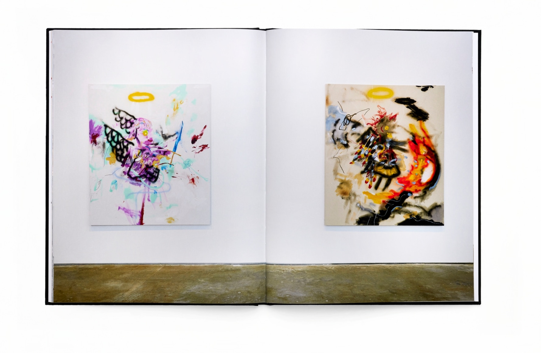 A photo of the catalogue for Robert Nava's exhibition &quot;Angels&quot;