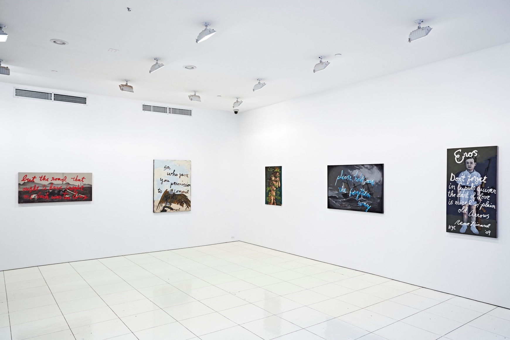 Rene Ricard @ 43 Clarkson - Installation