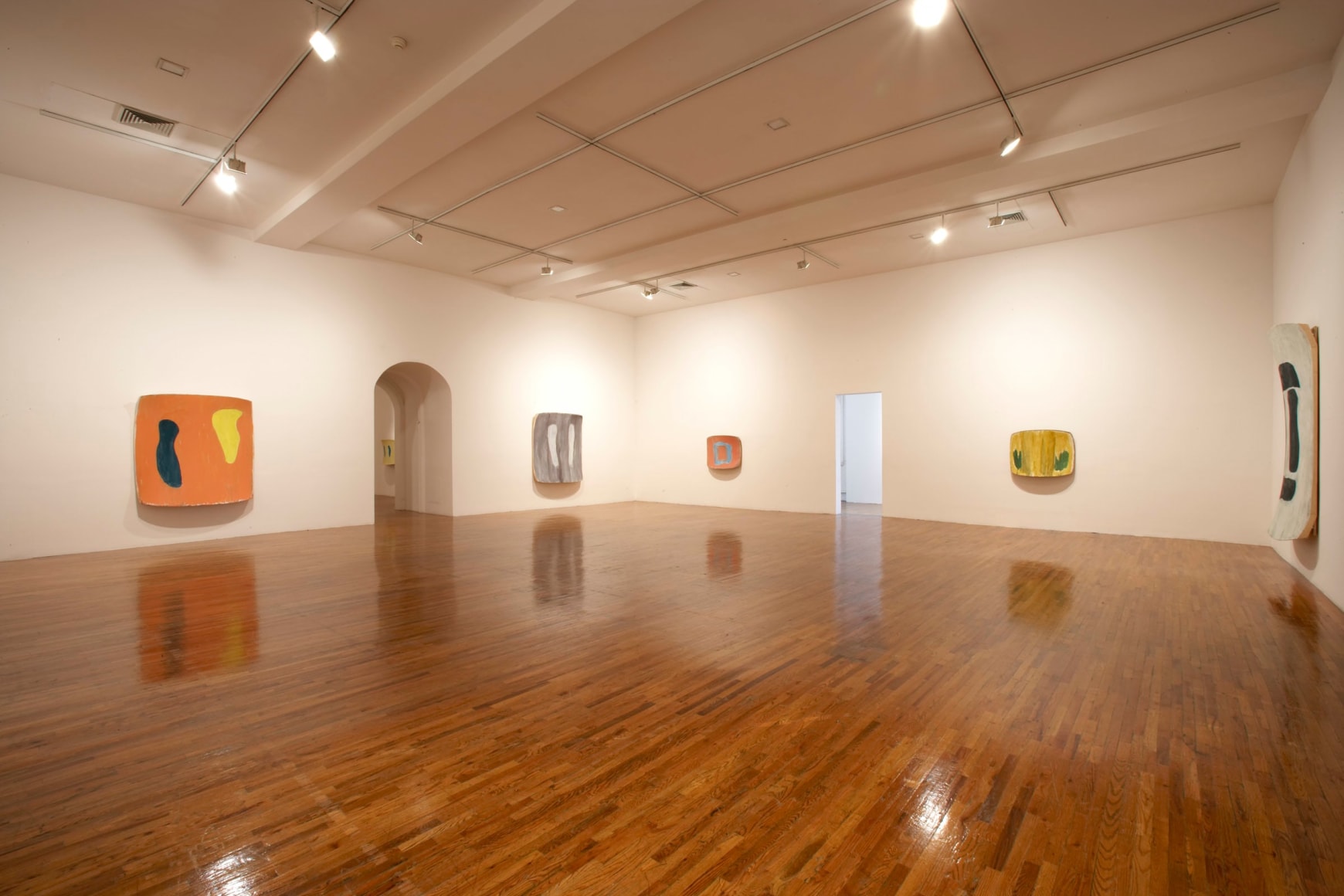 Installation view, Ron Gorchov, Double Trouble, MoMA PS1, Long Island City, New York, 2006
