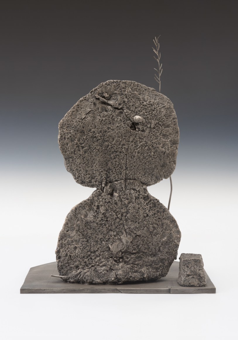 MOONRISE/MOONSET, 2017, Bronze with silver nitrate patina
