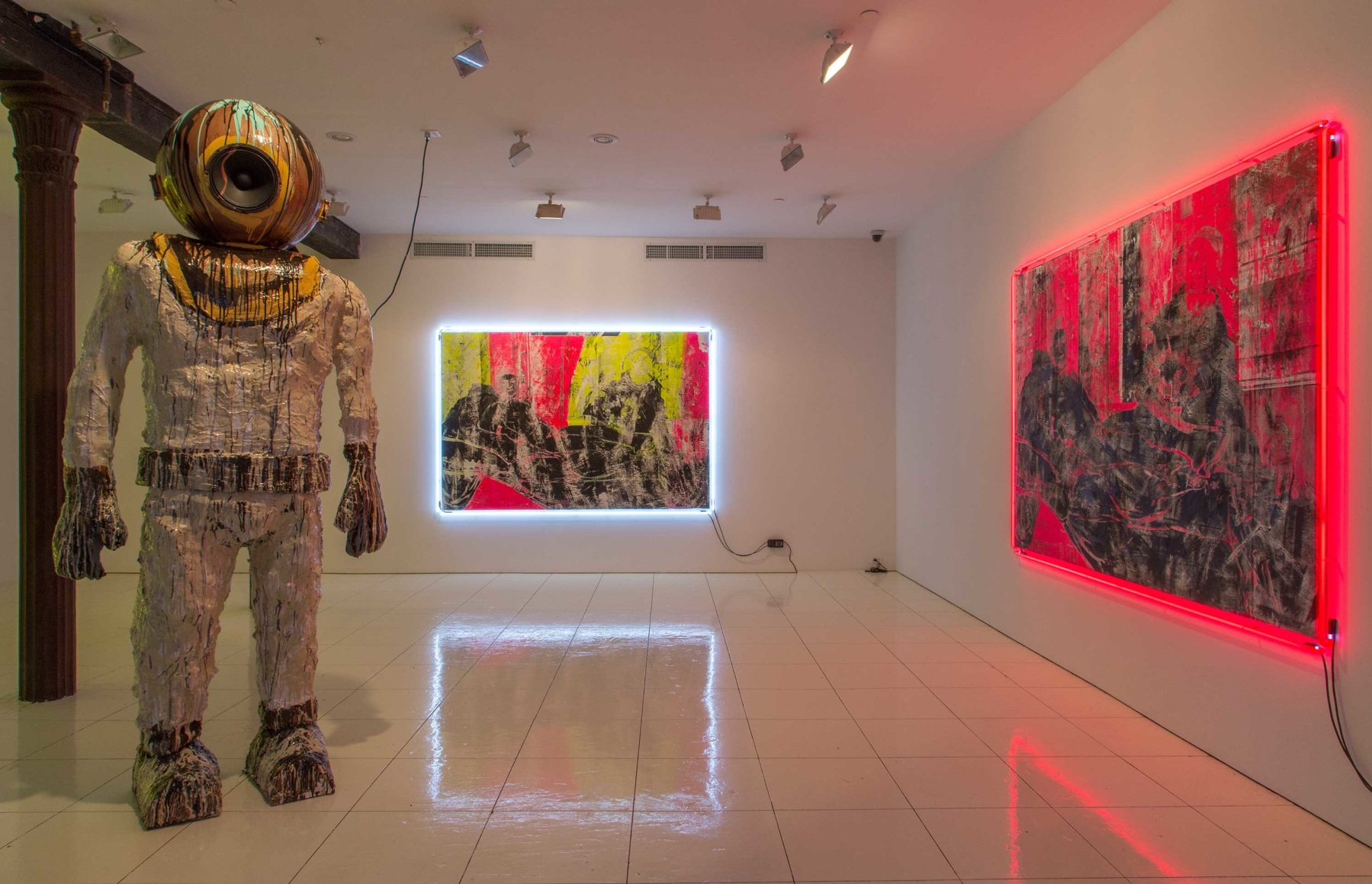 Installation view: The Bruce High Quality Foundation, Mother, Vito Schnabel, 2015, New York