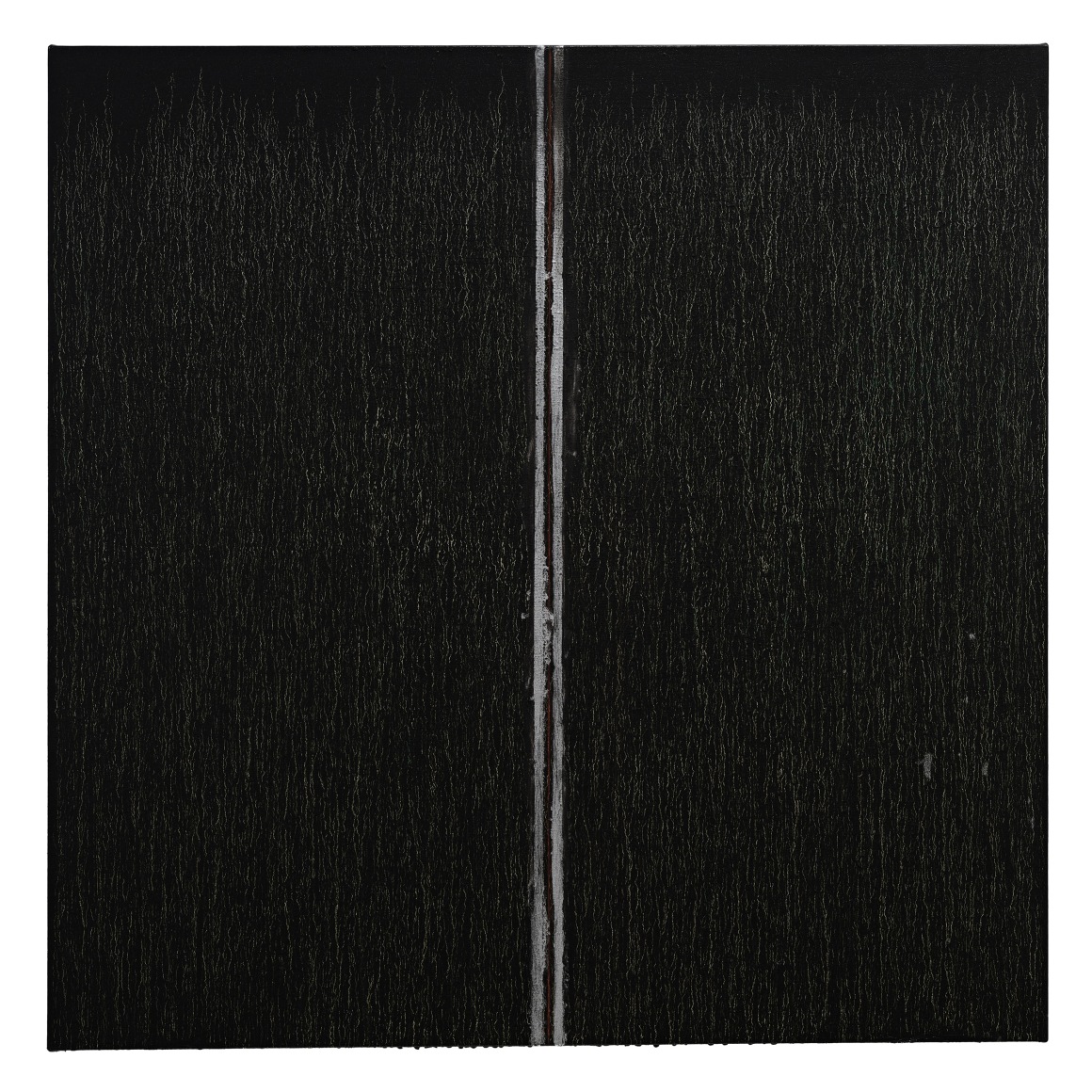 Pat Steir Black with Red in the Middle, 2019