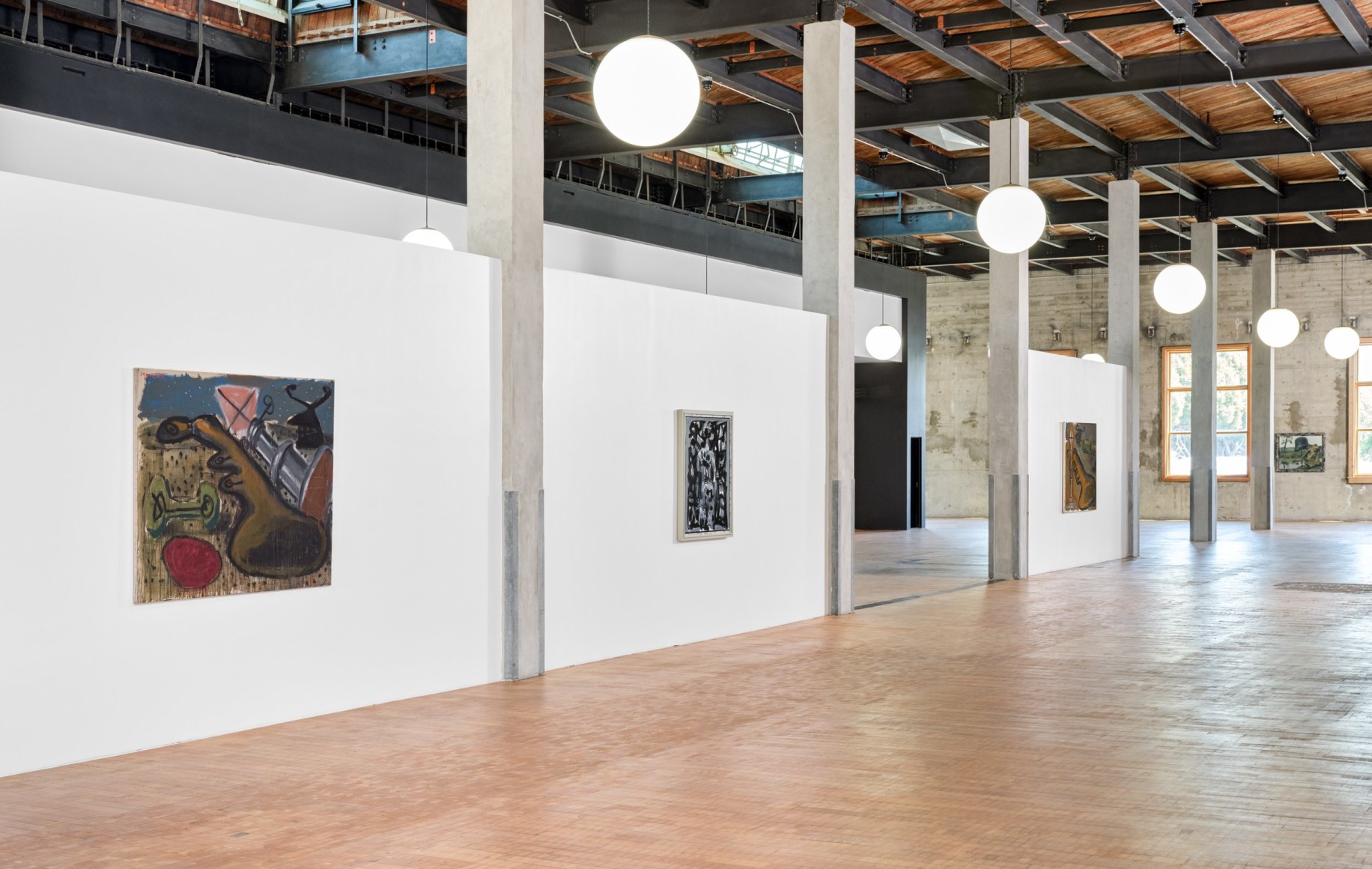 Installation view, Markus L&uuml;pertz: Markus the Painter or the Ratio of the Impossible, Vito Schnabel Gallery, Old Santa Monica Post Office, CA, 2023; Artworks &copy; Artists Rights Society (ARS), New York / VG Bild-Kunst, Bonn; Photo by Elon Schoenholz; Courtesy the artist and Vito Schnabel Gallery