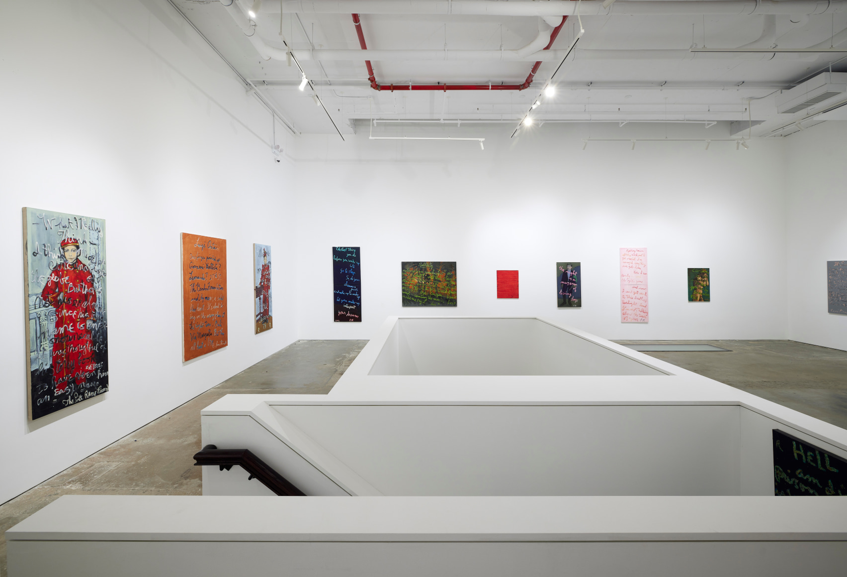 Installation view, Rene Ricard:&nbsp;Growing Up in America, Vito Schnabel&nbsp;Gallery, New York, NY, 2021; Artworks &copy; Estate of Rene Ricard; Photo by Argenis Apolinario; Courtesy the estate of Rene Ricard and Vito Schnabel Gallery
