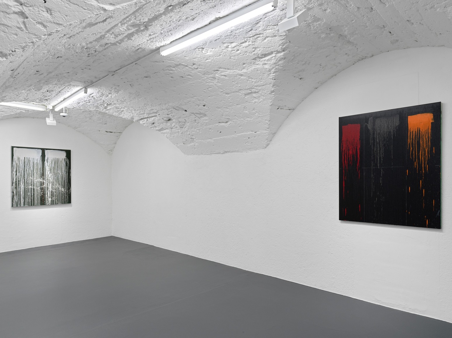 Installation view: Pat Steir: Paintings From The East