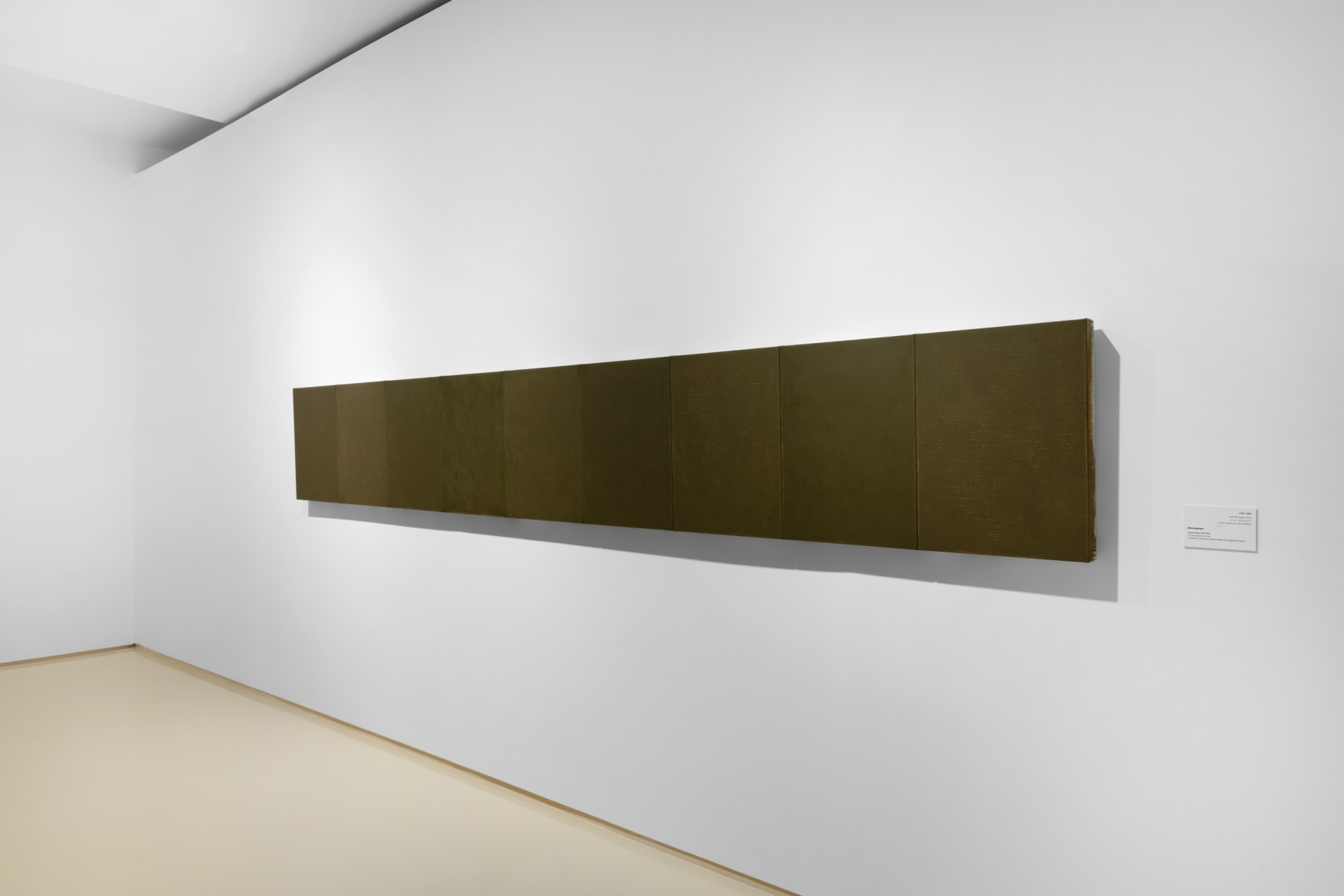 Installation view, Travel Diaries: Francesco Clemente, Brice Marden, Helen Marden, and Julian Schnabel, Curated by Vito Schnabel, Mohammed VI Museum of Modern and Contemporary Art, Rabat, Morocco, 2024; Artworks &copy; The Estate of Brice Marden / Artists Rights Society (ARS); Images &copy; National Foundation of Museums of Morocco, Mohammed VI Museum of Modern and Contemporary Art, Rabat