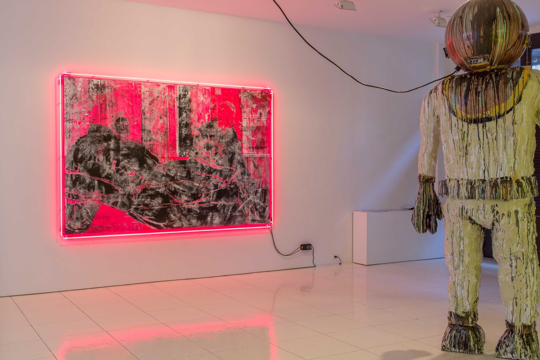 Installation view: The Bruce High Quality Foundation, Mother, Vito Schnabel, 2015, New York