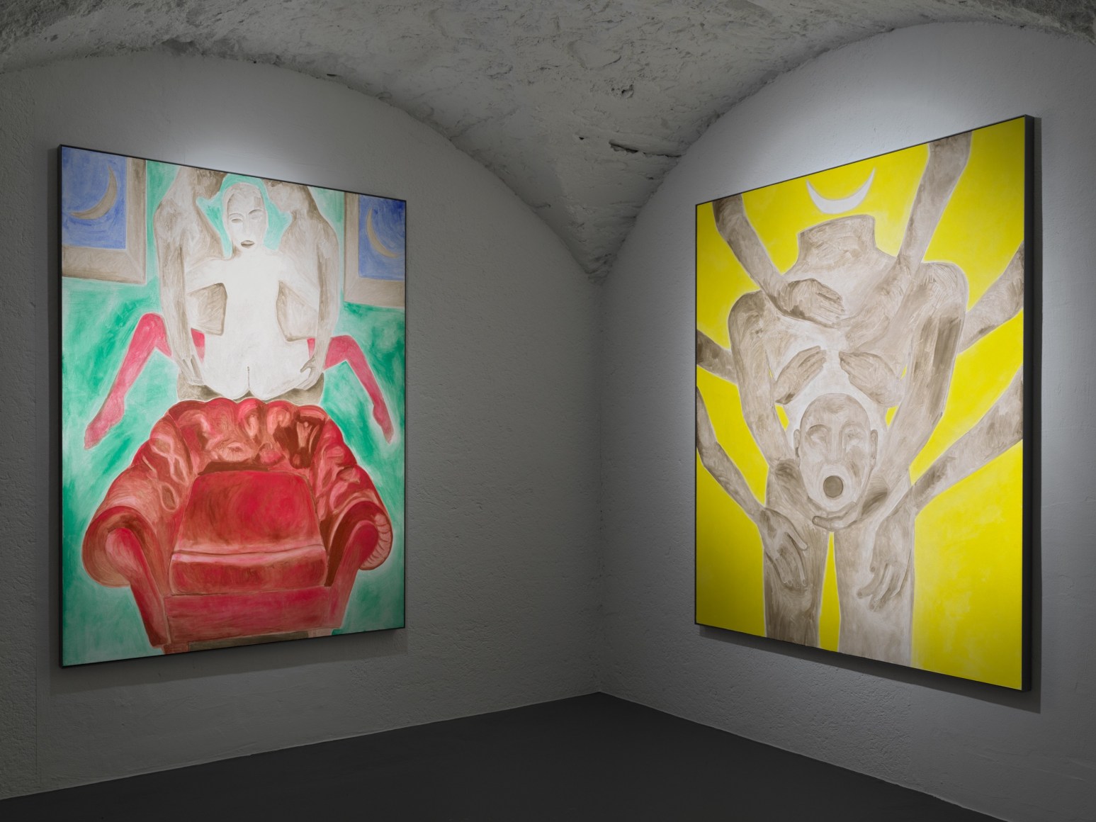 Installation view: Francesco Clemente: Clouds, Vito Schnabel Gallery, St. Moritz, 2019-2020