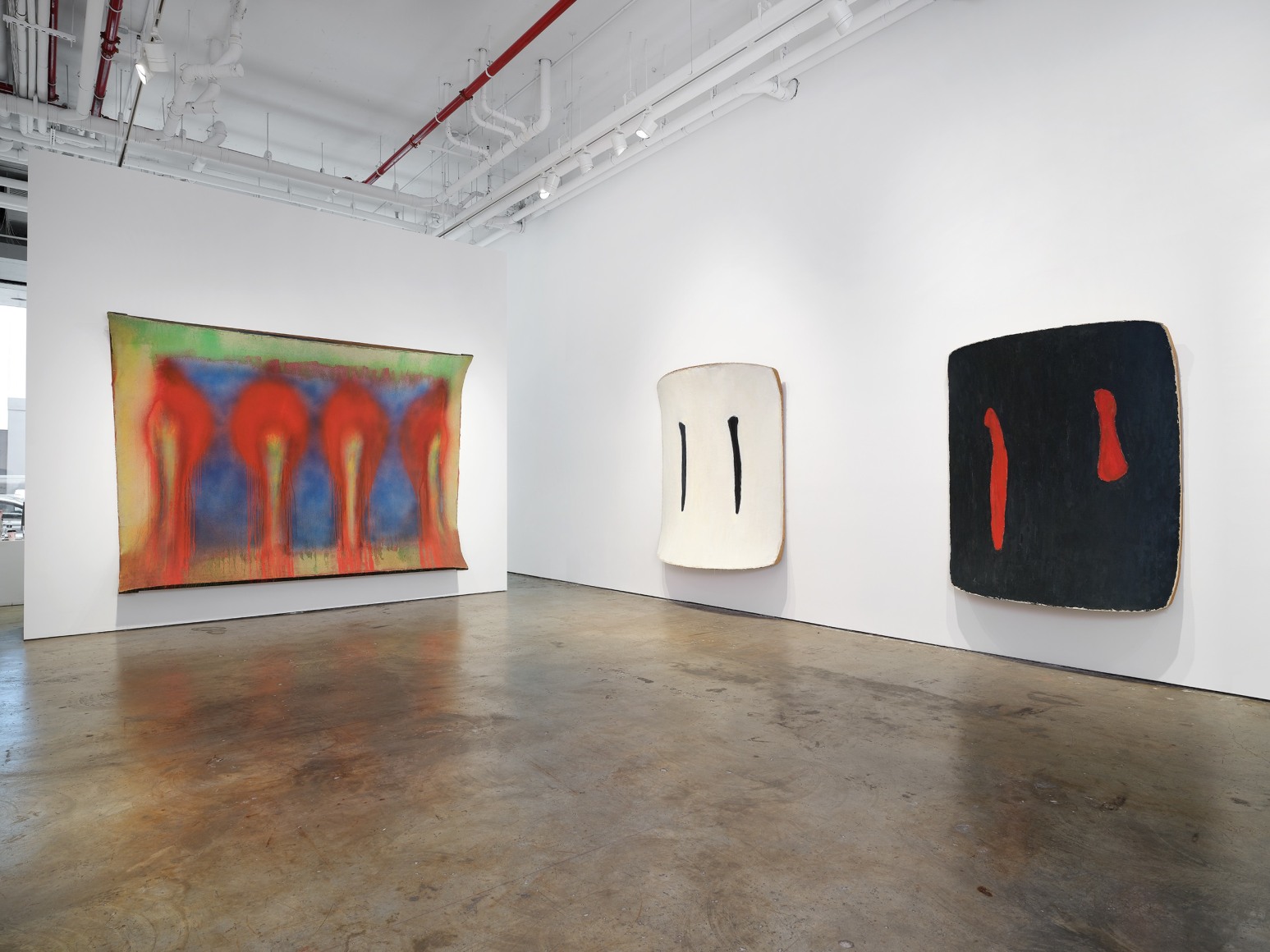 Installation view, Ron Gorchov: Exploring the Near/Far Painterly Horizons of Modern Space, Vito Schnabel Gallery, New York, NY, 2024; Artworks © 2024; Estate of Ron Gorchov / Artists Rights Society (ARS), New York; Photo by Argenis Apolinario; Courtesy Vito Schnabel Gallery