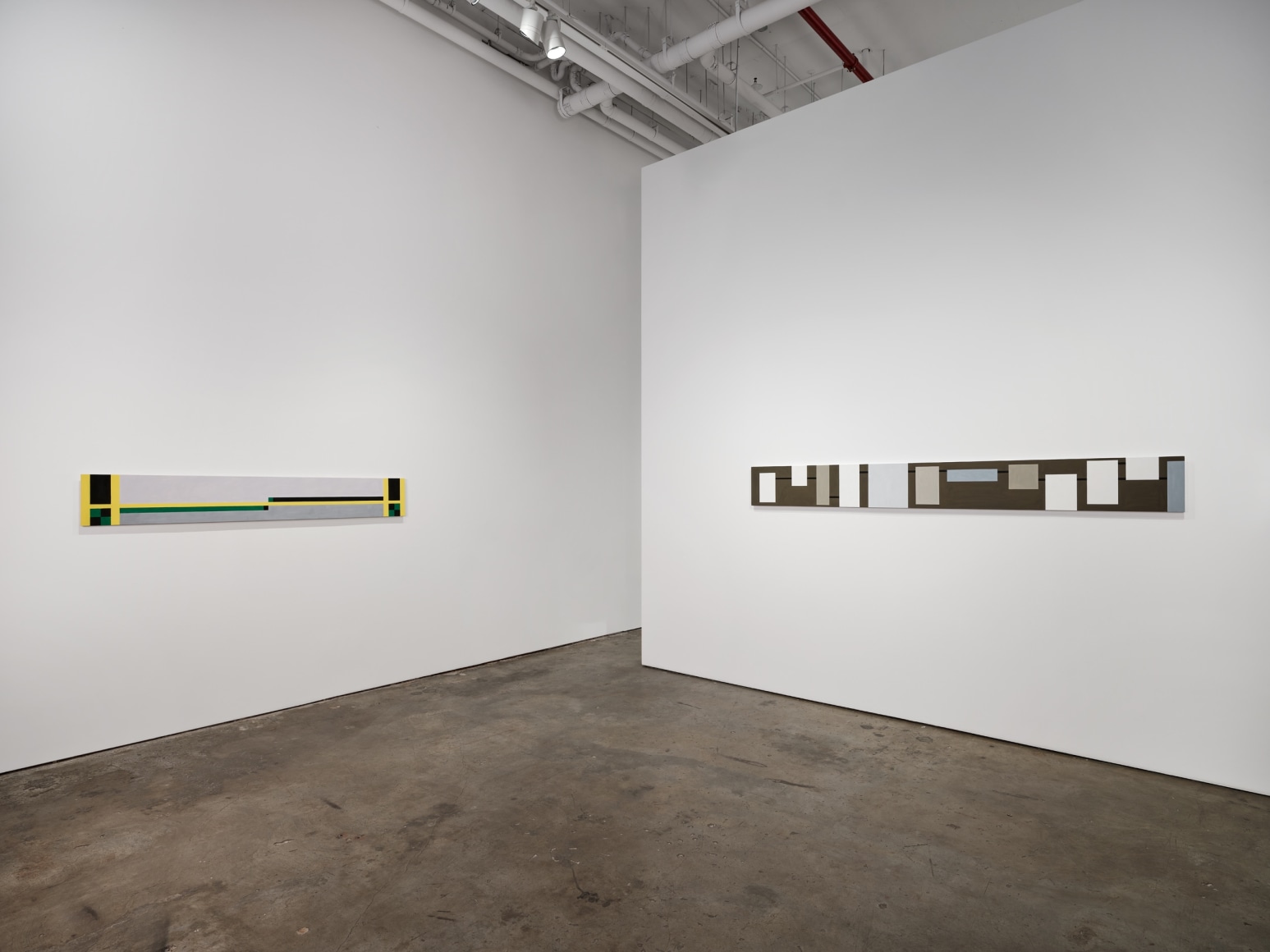 Installation of paintings by Robert Storr