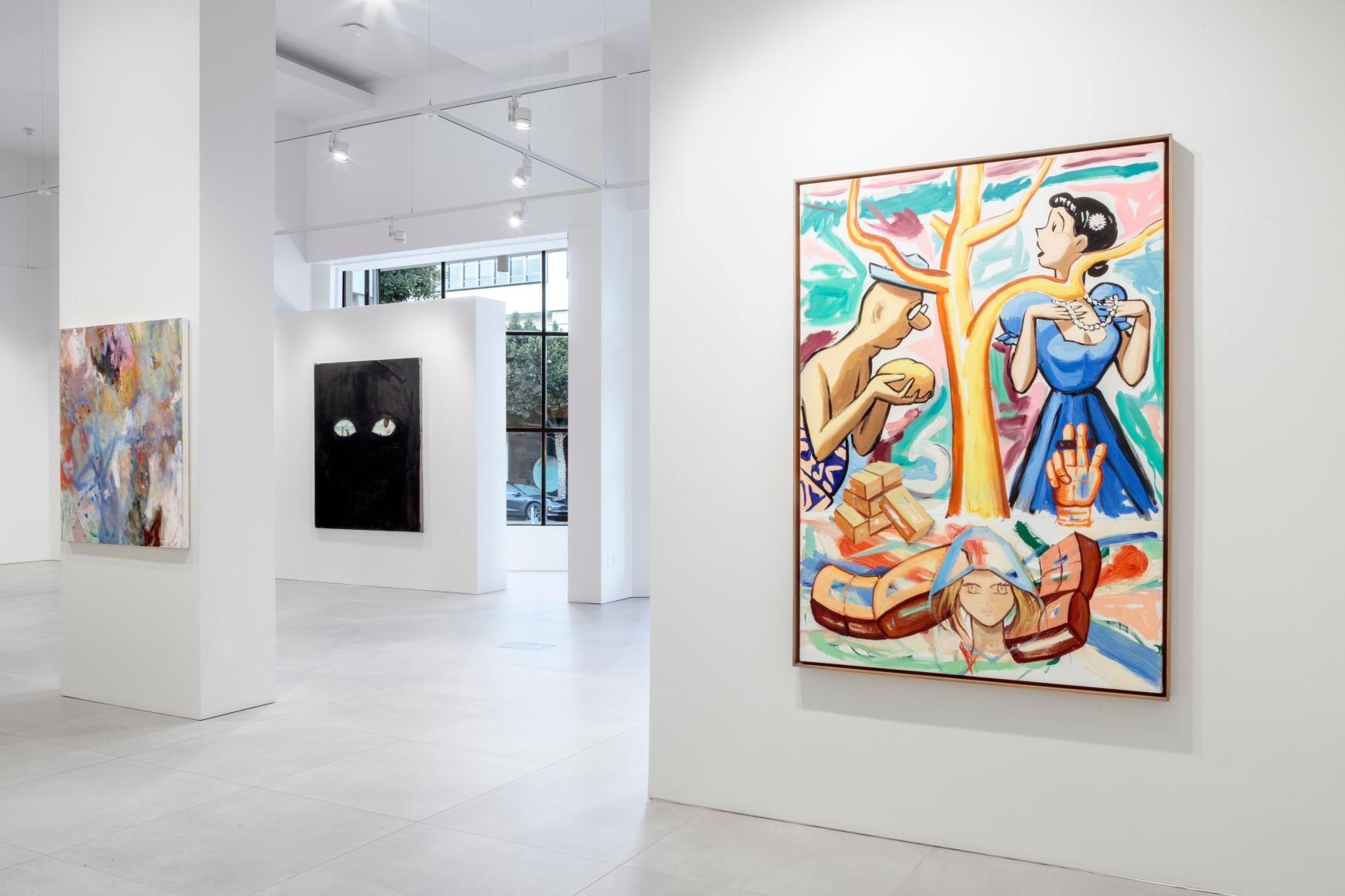 Installation view, These Days Part II, Curated by Vito Schnabel, Sotheby's, Beverly Hills, CA, 2022; Photo by Charles White; Courtesy Sotheby's 