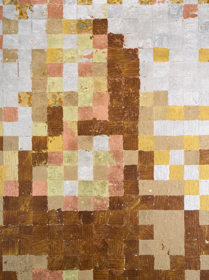 Gold Mona Lisa painting by Gus Van Sant