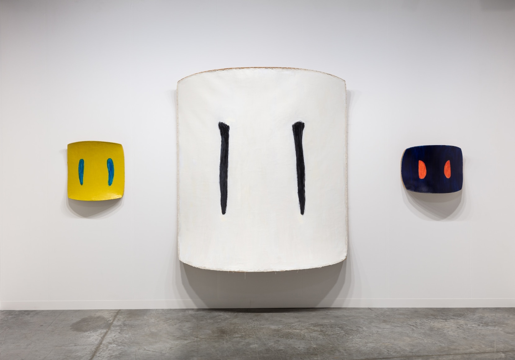 Curved canvases by Ron Gorchov