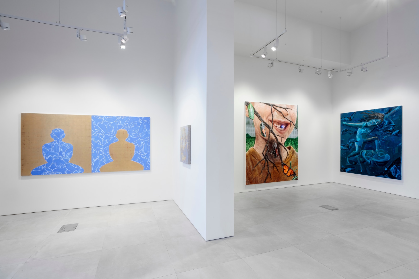 Installation view, These Days Part II, Curated by Vito Schnabel, Sotheby's, Beverly Hills, CA, 2022; Photo by Charles White; Courtesy Sotheby's 