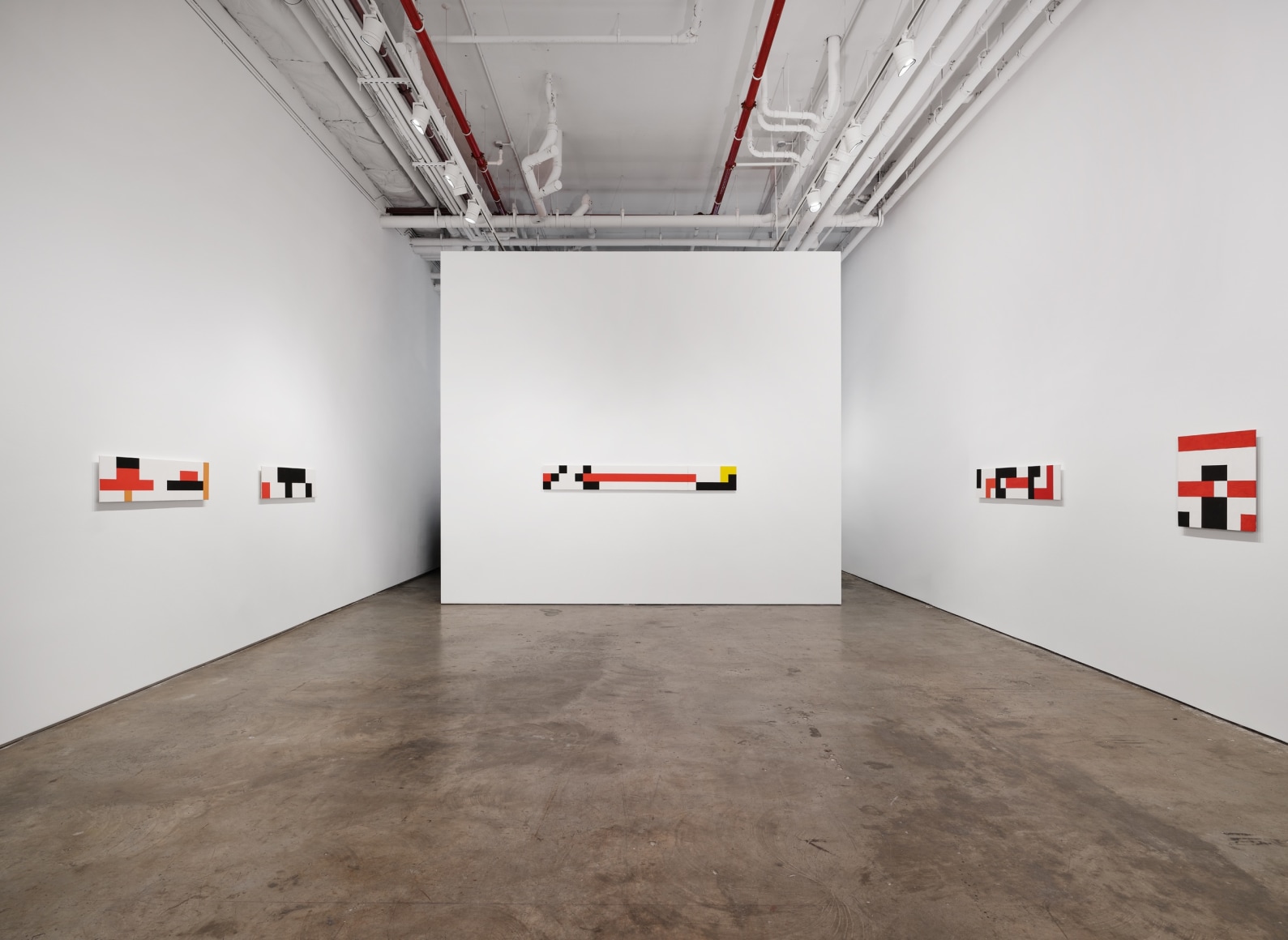 Installation of paintings by Robert Storr