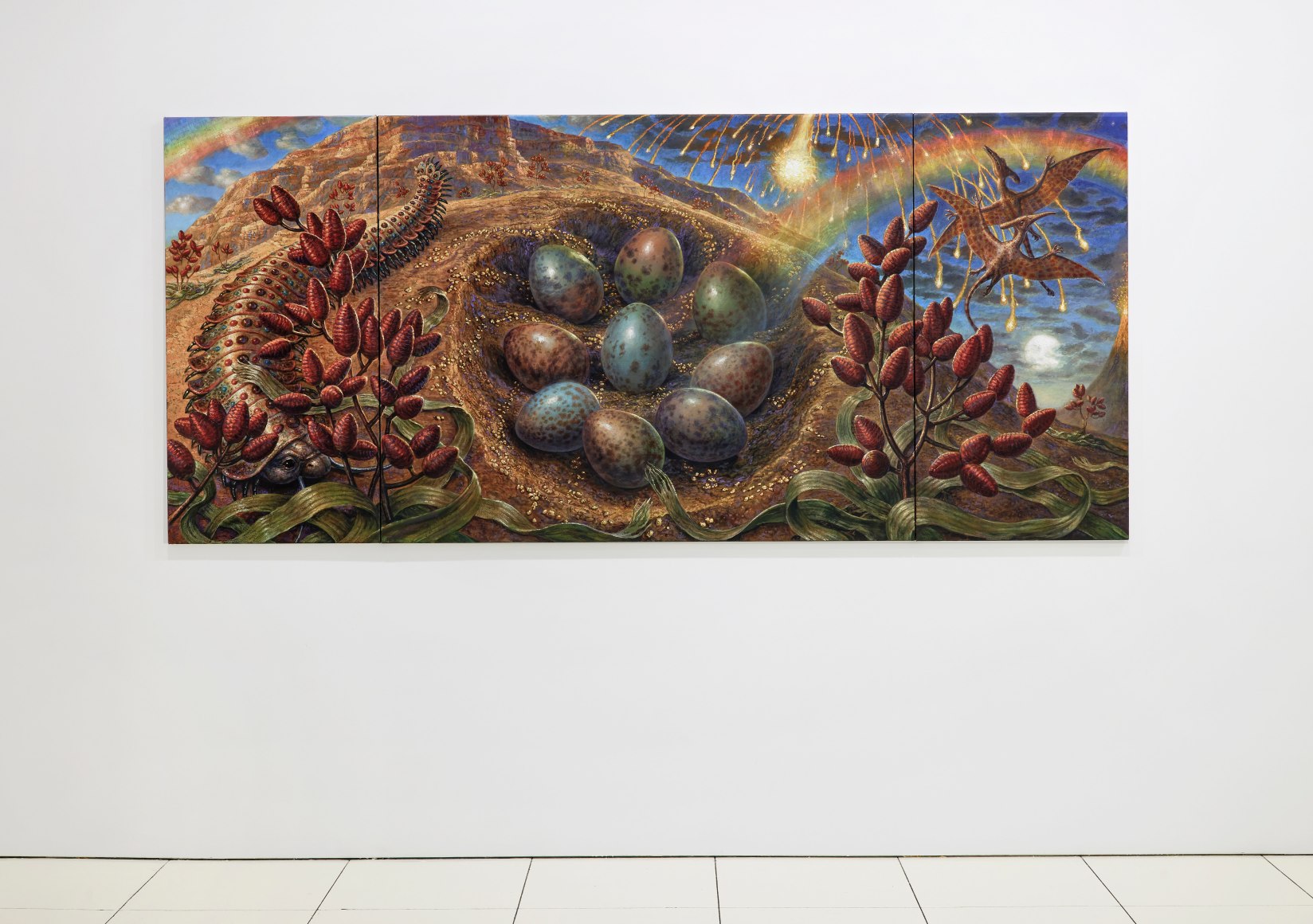 Installation view, Thomas Woodruff: Resurrection, Vito Schnabel Gallery, New York, NY, 2022; Artworks © Thomas Woodruff; Photo by Argenis Apolinario; Courtesy the artist and Vito Schnabel Gallery