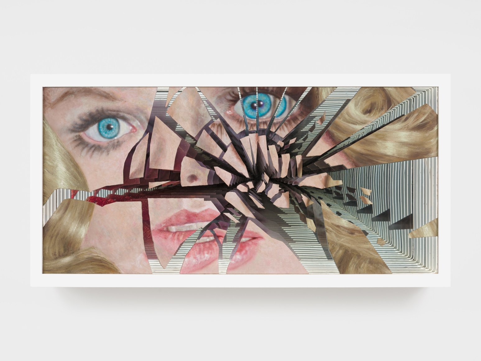 Broken mirror painting by Trey Abdella