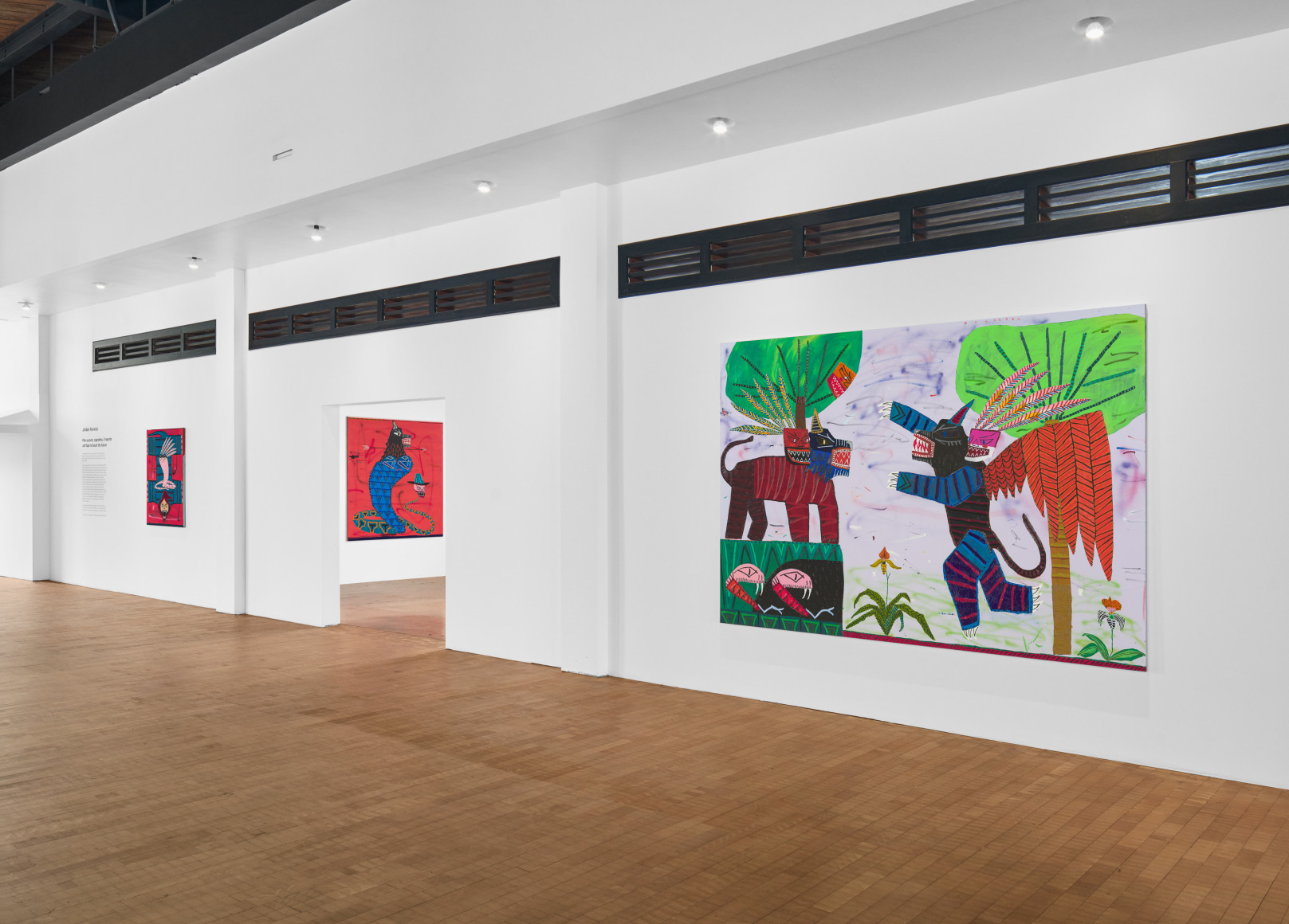 Installation view,&nbsp;Jordan Kerwick: Pink sunsets, cigarettes, 3 regrets and hope to haunt the future, Presented by Vito Schnabel Gallery and Alexander Dellal at the Old Santa Monica Post Office, Santa Monica, CA, 2022; Artworks &copy; Jordan Kerwick; Photo by Elon Schoenholz; Courtesy the artist and Vito Schnabel Gallery