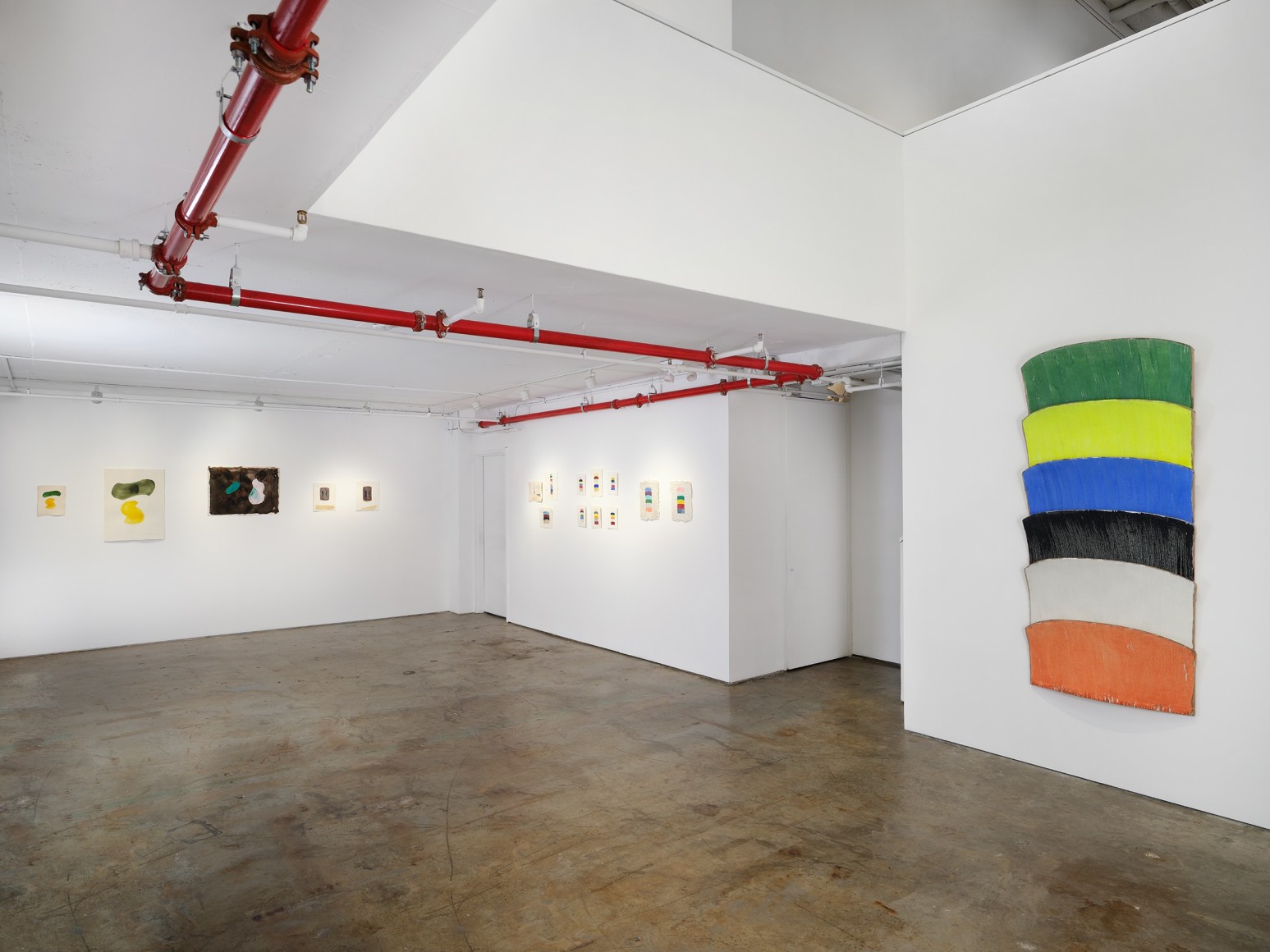 Installation view, Ron Gorchov: Exploring the Near/Far Painterly Horizons of Modern Space, Vito Schnabel Gallery, New York, NY, 2024; Artworks © 2024; Estate of Ron Gorchov / Artists Rights Society (ARS), New York; Photo by Argenis Apolinario; Courtesy Vito Schnabel Gallery