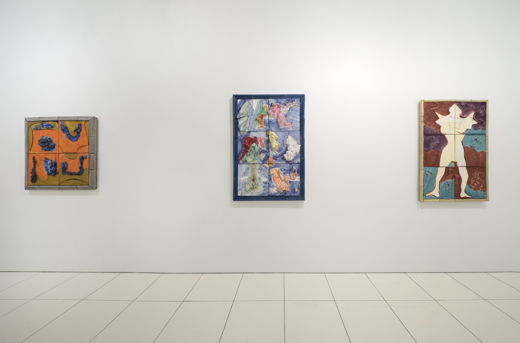 Installation view of Lola Montes Cirica featuring ceramic works