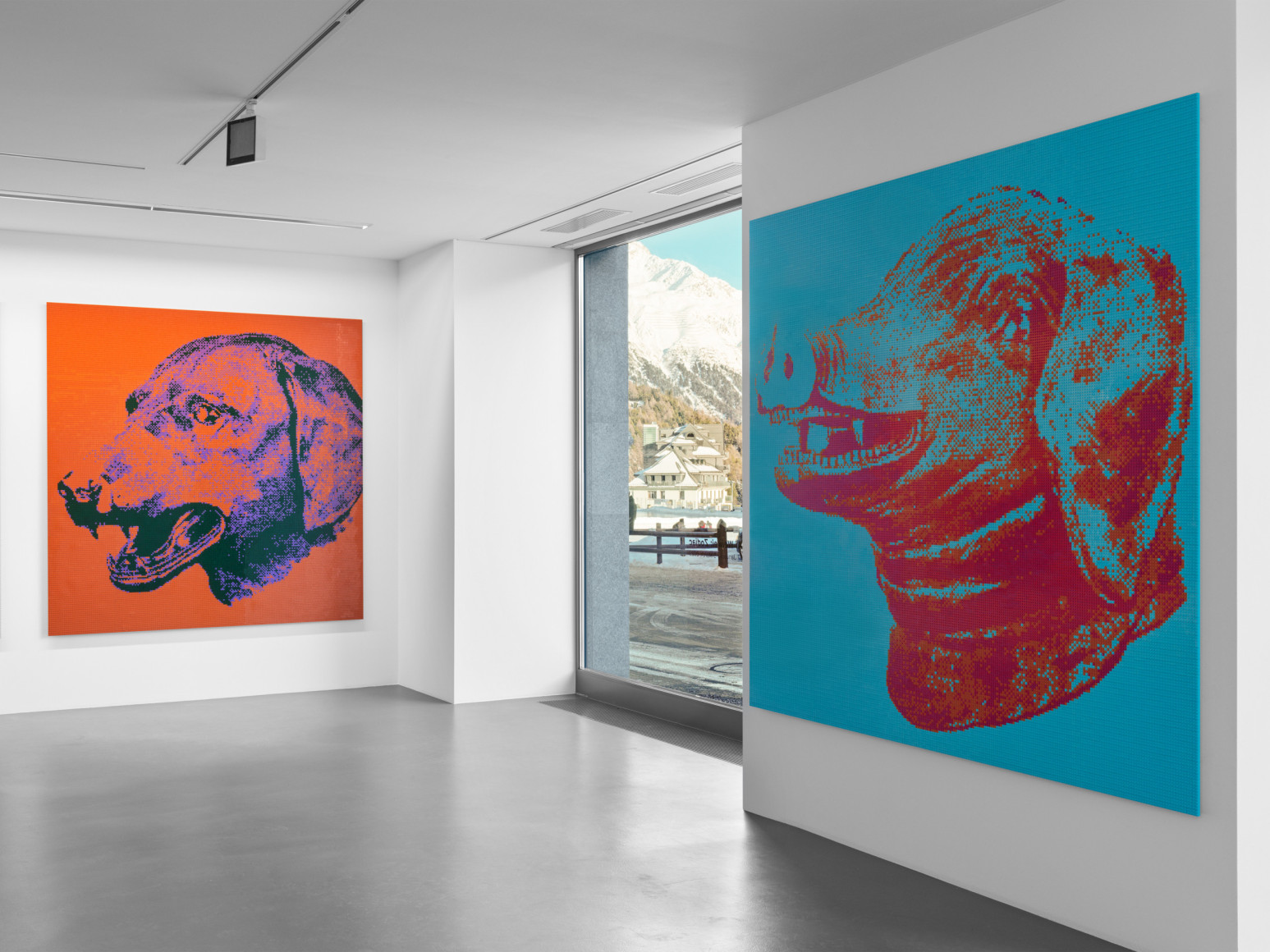 Installation view of Ai Weiwei: Zodiac, Vito Schnabel Gallery, St. Moritz, January 27 – April 8, 2023; Artworks © Ai Weiwei; Photo by Stefan Altenburger; Courtesy the artist and Vito Schnabel Gallery