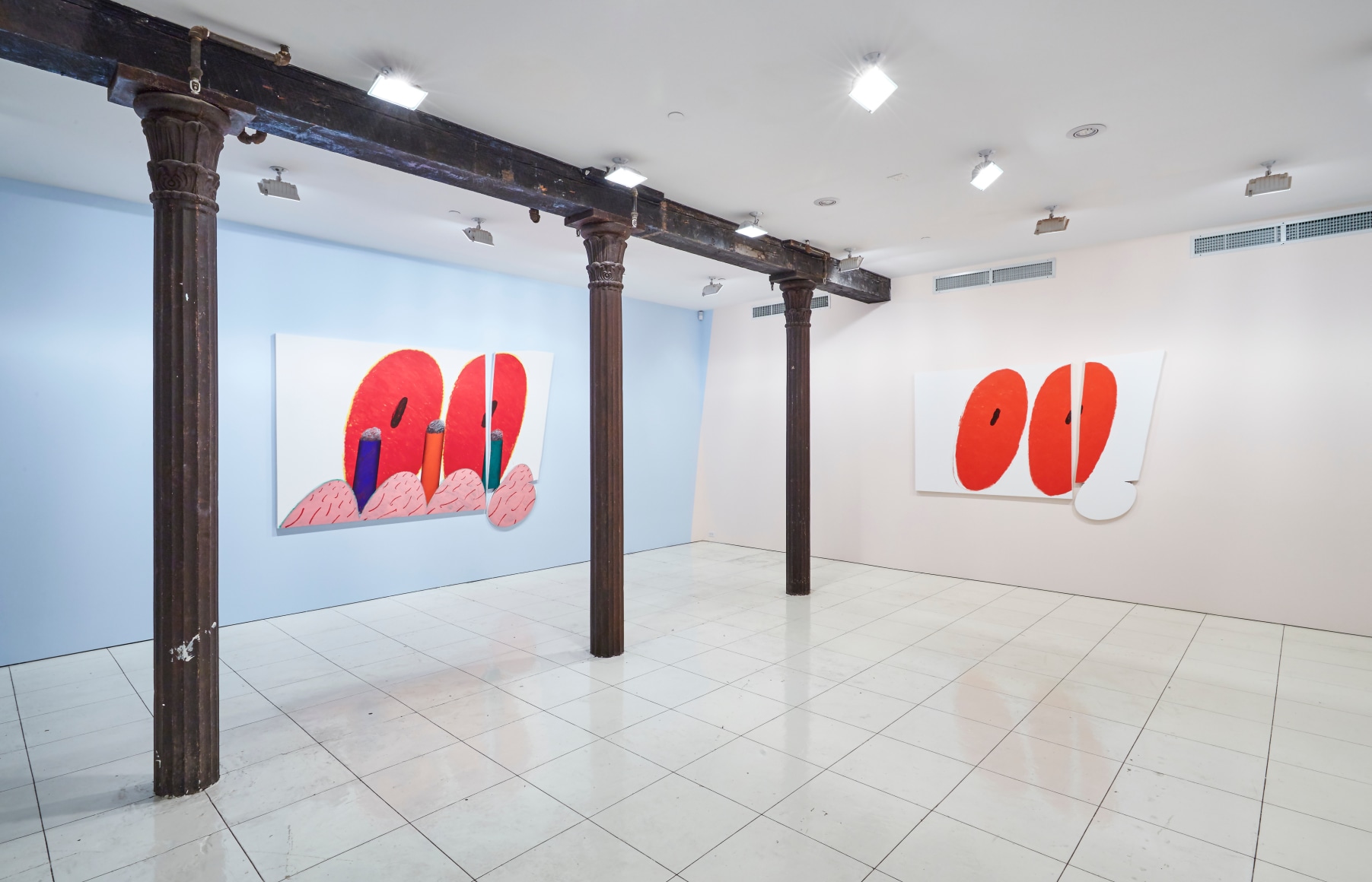 Installation view, James English Leary: Triple Motherfucker, Vito Schnabel Projects, New York, 2015