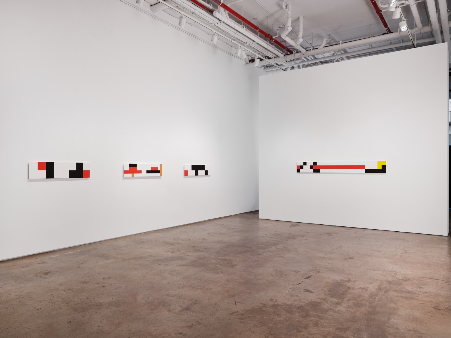 Installation of paintings by Robert Storr