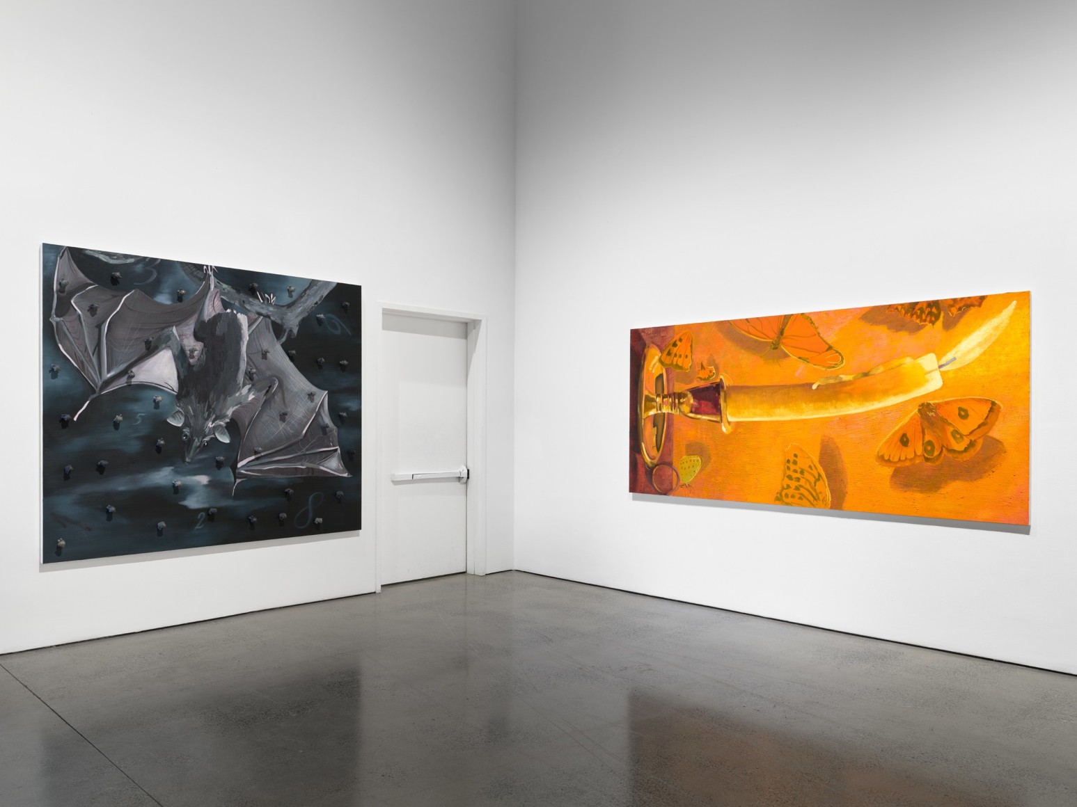 Installation view: Jessica Westhafer, Independent, New York, NY, 2023; Artworks © Jessica Westhafer; Photo by Shark Senesac; Courtesy the artist and Vito Schnabel Gallery