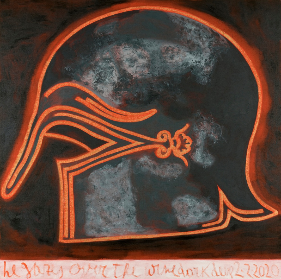 Francesco Clemente He Gazes over the Wine Dark Deep 2-2-2020, 2020