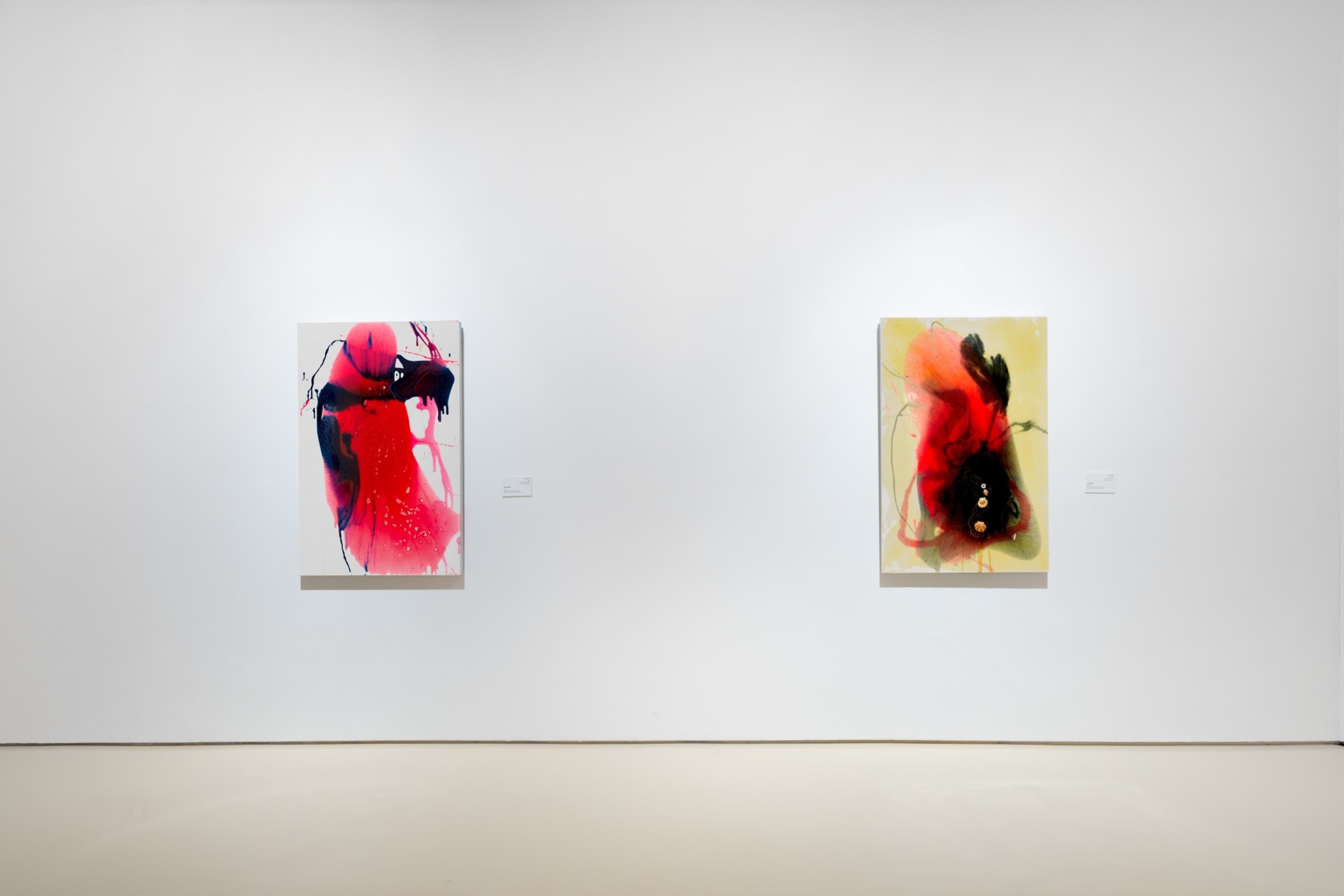 Installation view, Travel Diaries: Francesco Clemente, Brice Marden, Helen Marden, and Julian Schnabel, Curated by Vito Schnabel, Mohammed VI Museum of Modern and Contemporary Art, Rabat, Morocco, 2024; Artworks &copy; Helen Marden / Artists Rights Society (ARS); Images &copy; National Foundation of Museums of Morocco, Mohammed VI Museum of Modern and Contemporary Art, Rabat