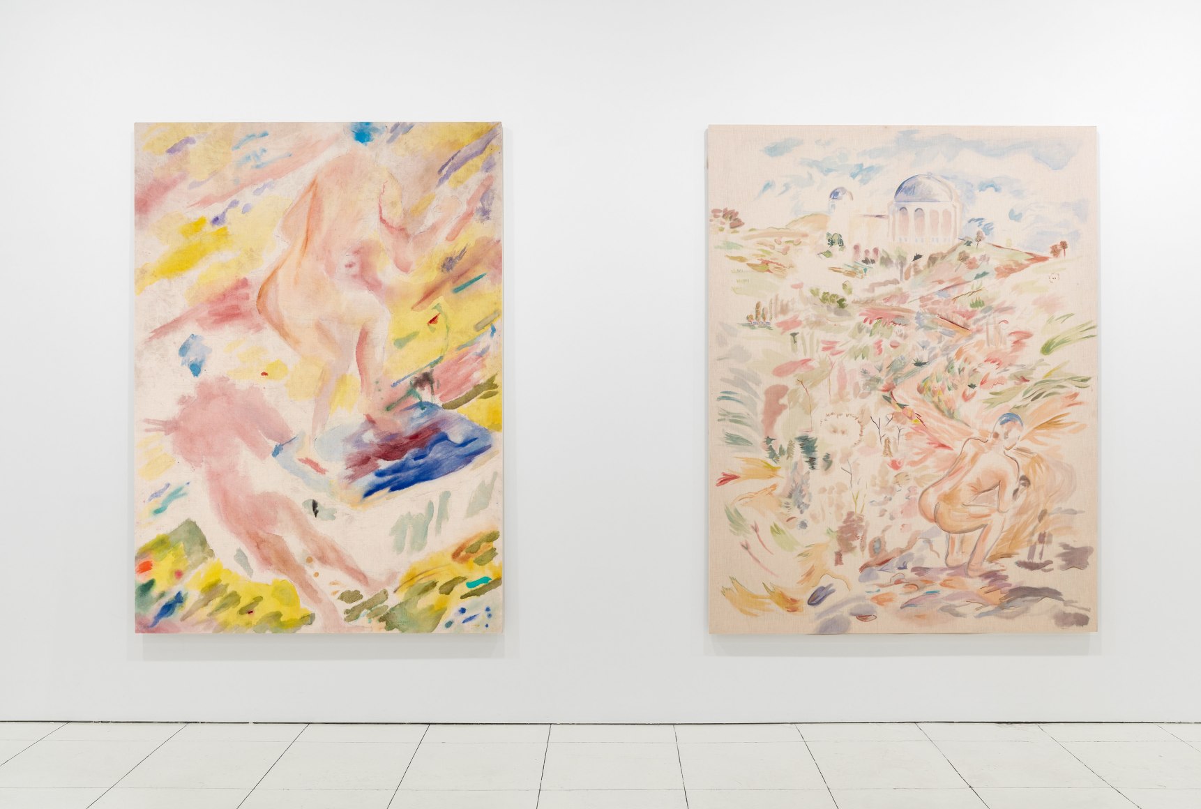 Installation view: Gus Van Sant: Recent Paintings, Hollywood Boulevard