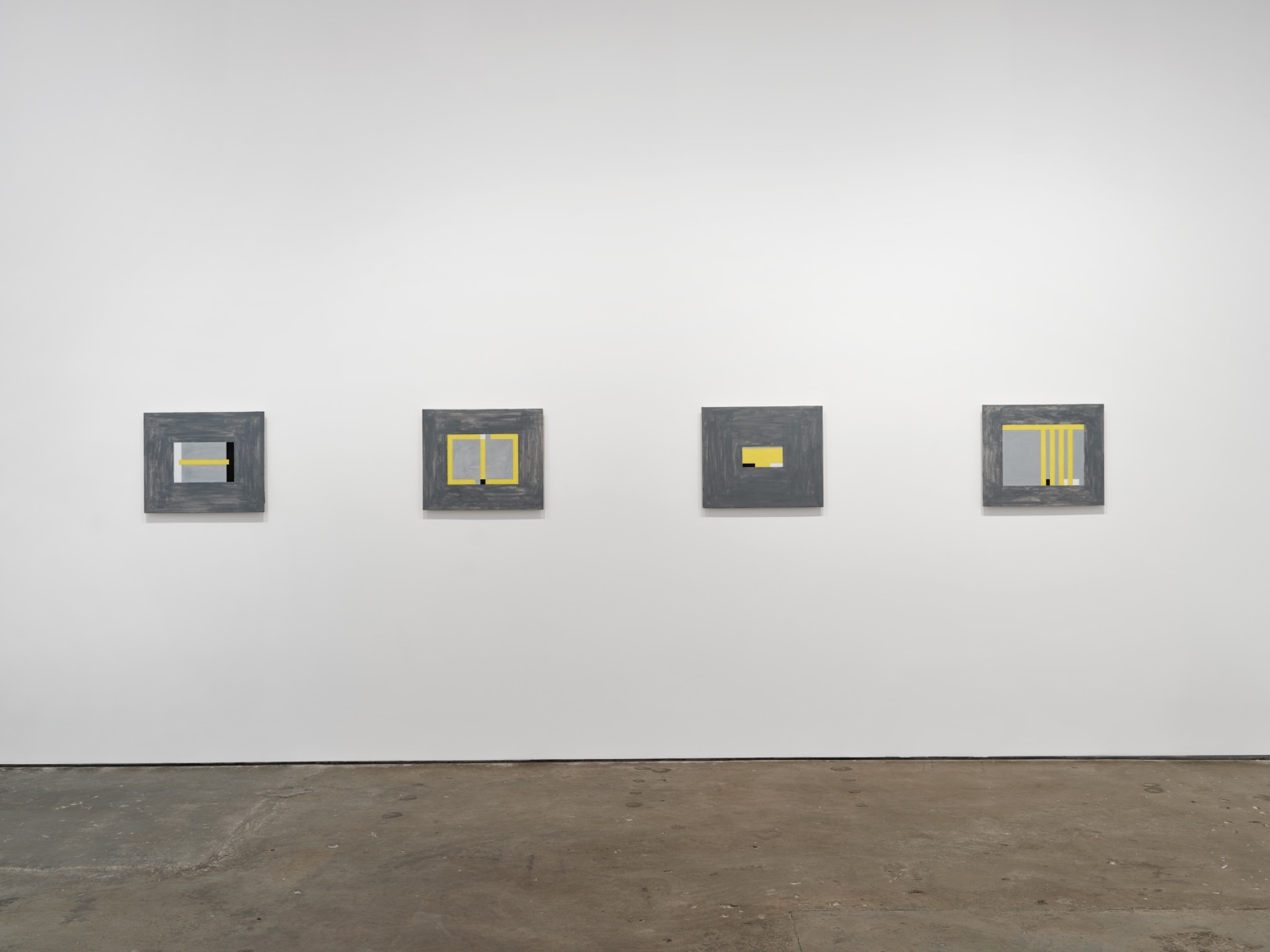 Installation of paintings by Robert Storr