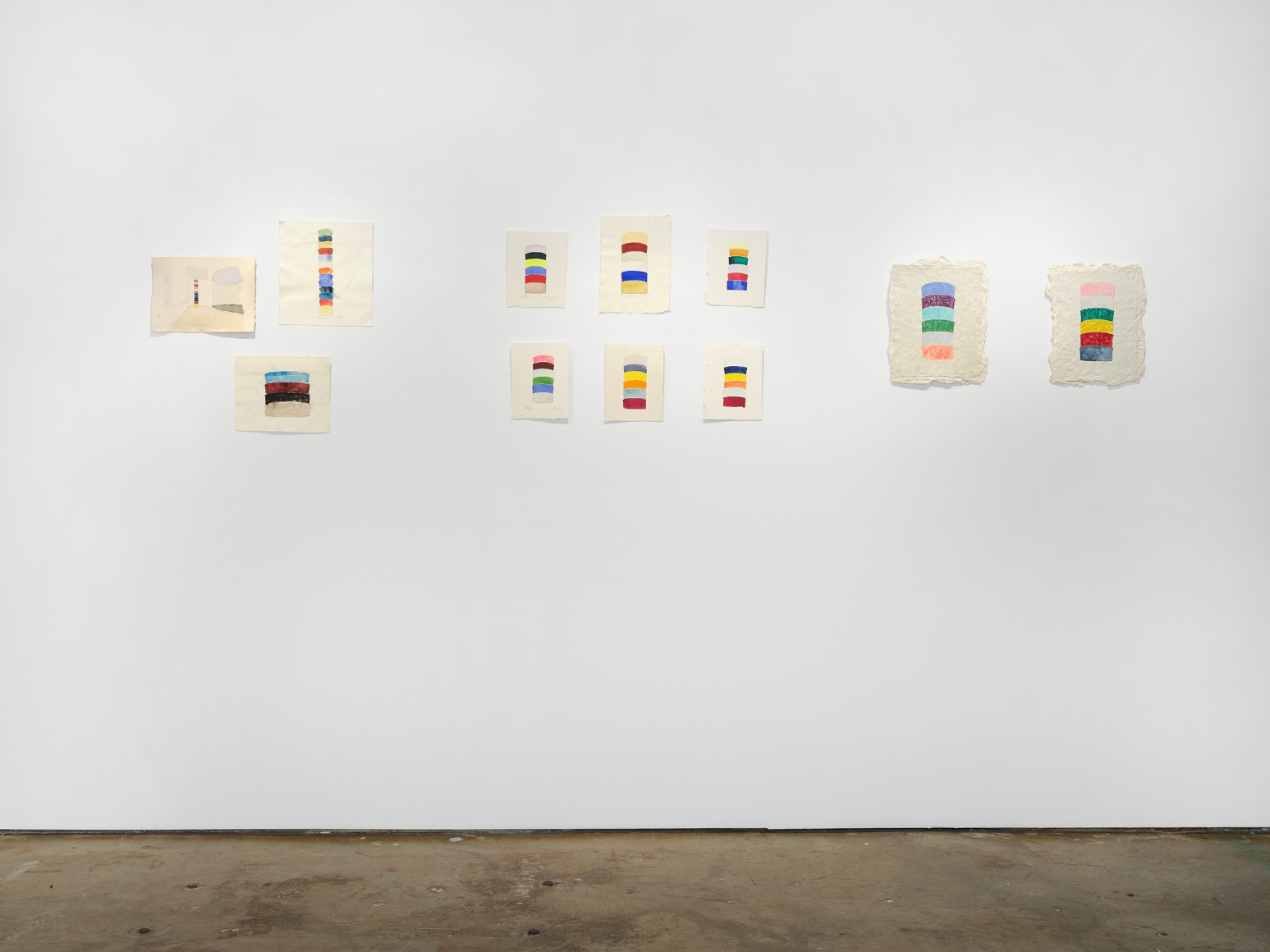 Installation view, Ron Gorchov: Exploring the Near/Far Painterly Horizons of Modern Space, Vito Schnabel Gallery, New York, NY, 2024; Artworks © 2024; Estate of Ron Gorchov / Artists Rights Society (ARS), New York; Photo by Argenis Apolinario; Courtesy Vito Schnabel Gallery