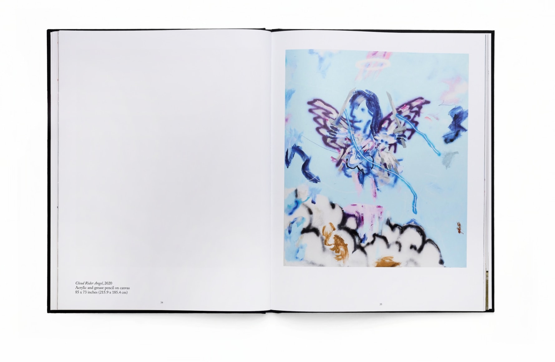 A photo of the catalogue for Robert Nava's exhibition &quot;Angels&quot;