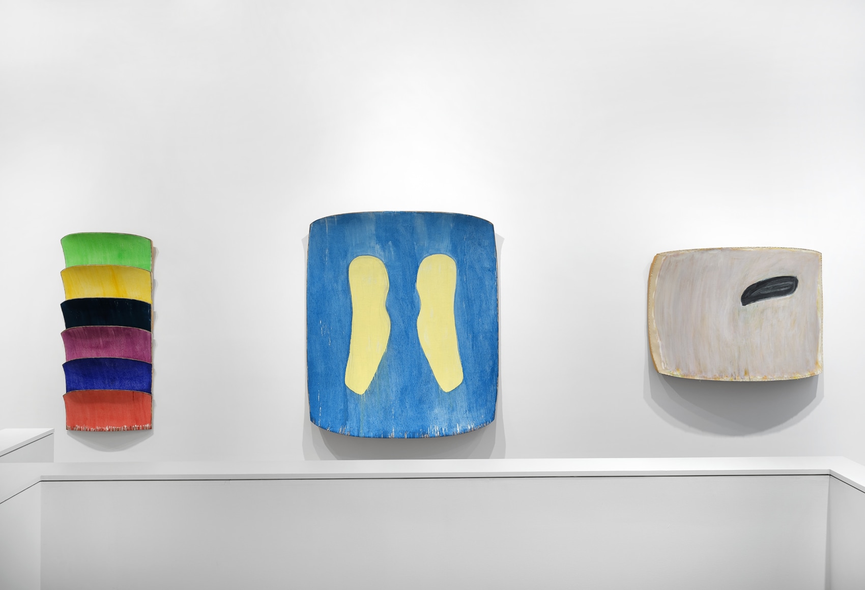Installation view, Ron Gorchov: Exploring the Near/Far Painterly Horizons of Modern Space, Vito Schnabel Gallery, New York, NY, 2024; Artworks © 2024; Estate of Ron Gorchov / Artists Rights Society (ARS), New York; Photo by Argenis Apolinario; Courtesy Vito Schnabel Gallery
