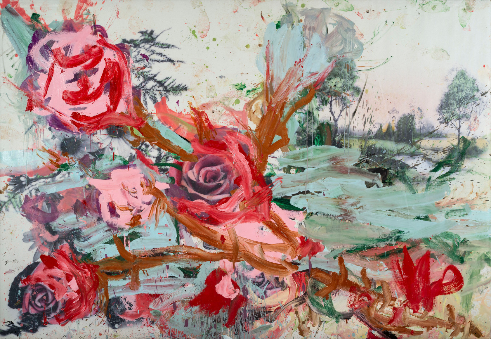 A painting of flowers by Jorge Galindo