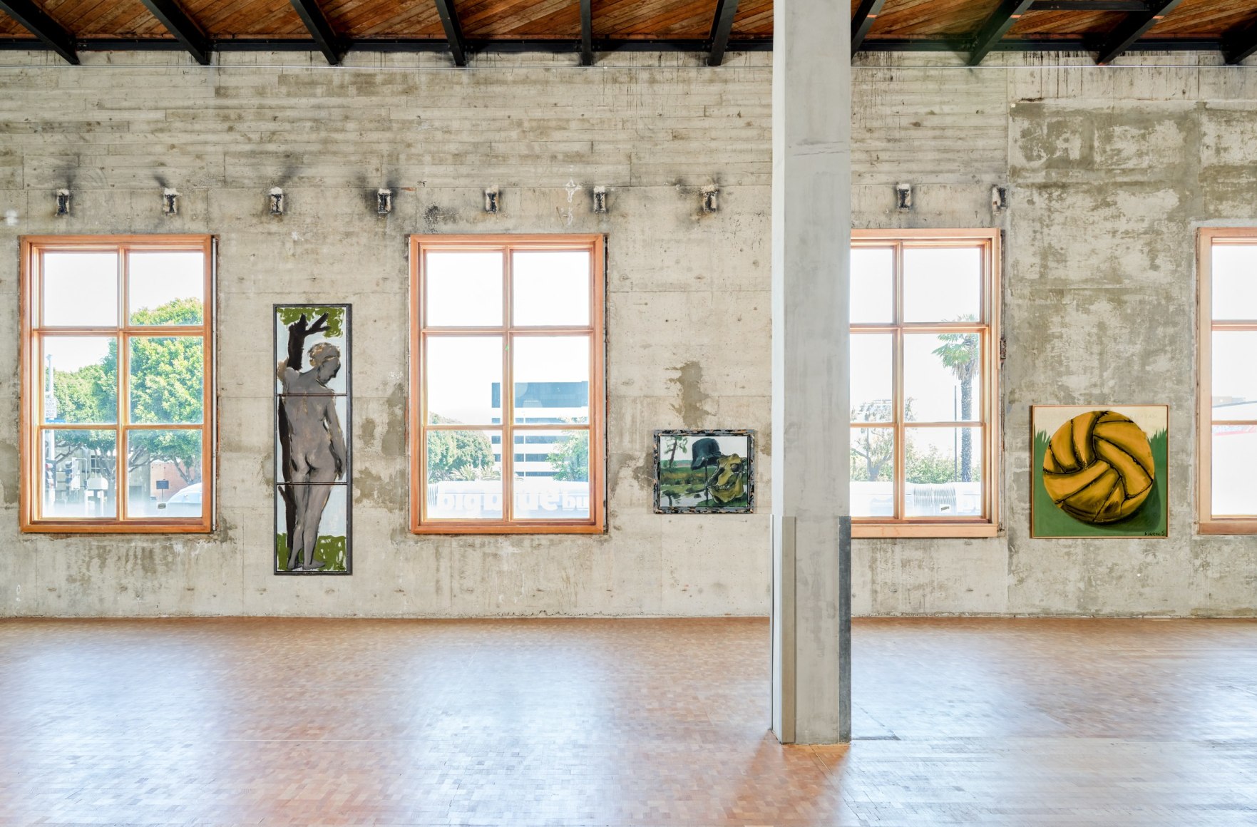 Installation view, Markus L&uuml;pertz: Markus the Painter or the Ratio of the Impossible, Vito Schnabel Gallery, Old Santa Monica Post Office, CA, 2023; Artworks &copy; Artists Rights Society (ARS), New York / VG Bild-Kunst, Bonn; Photo by Elon Schoenholz; Courtesy the artist and Vito Schnabel Gallery