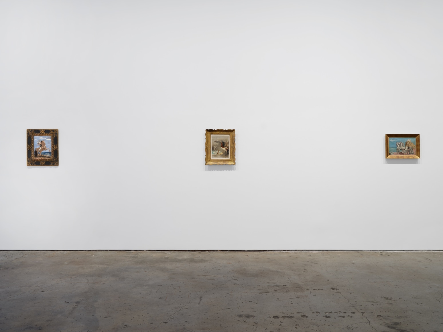 Installation view, Giorgio de Chirico: Horses: The Death of a Rider, 2023