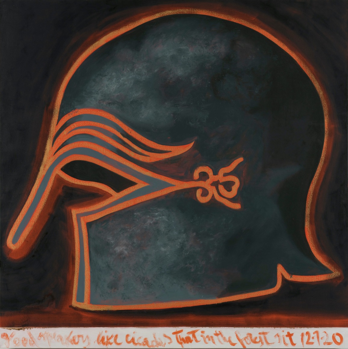 Francesco Clemente Good Speakers Like Cicadas That in the Forest Sit 12-1-20, 2020