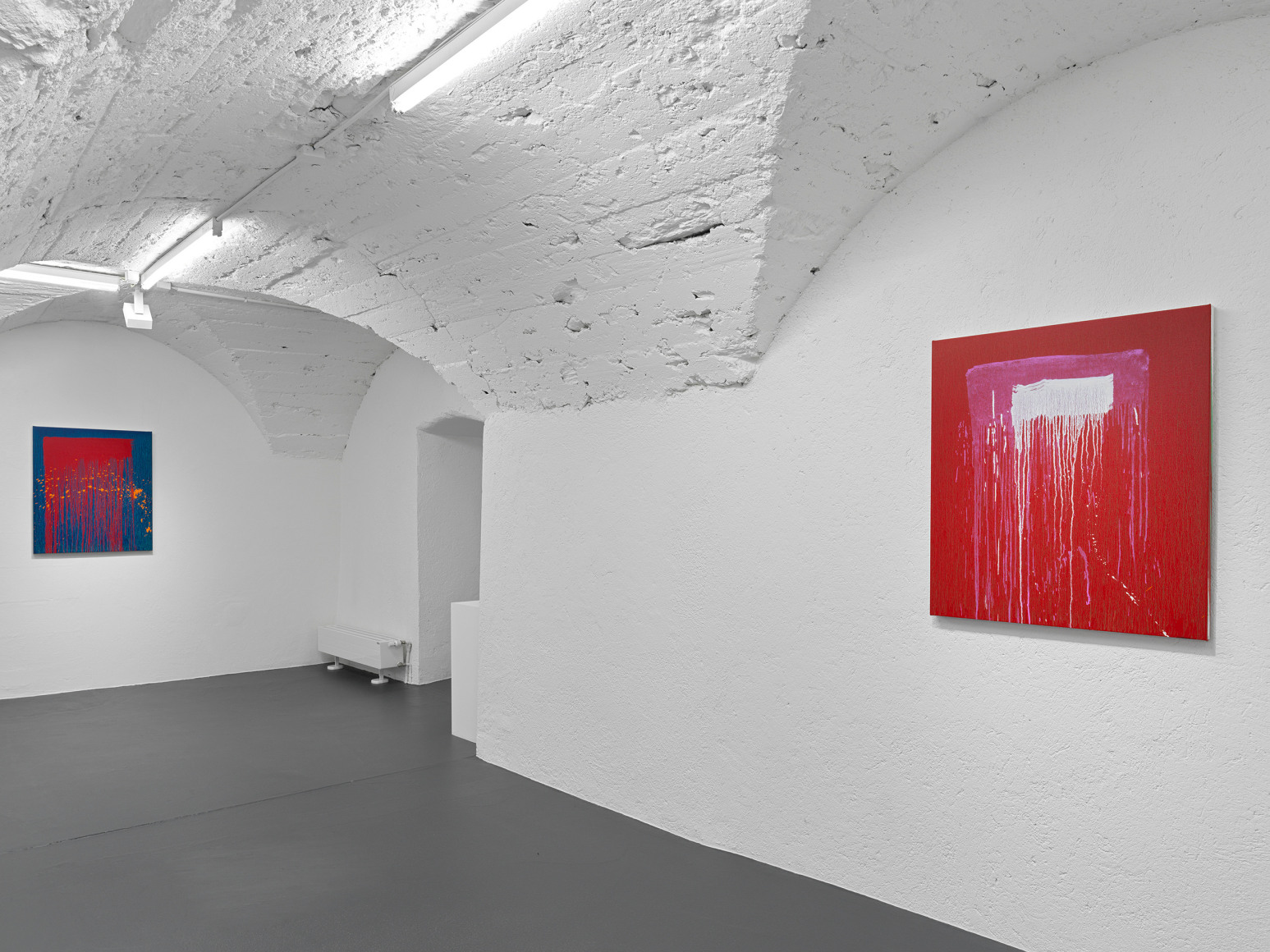 Installation view: Pat Steir: Paintings From The East