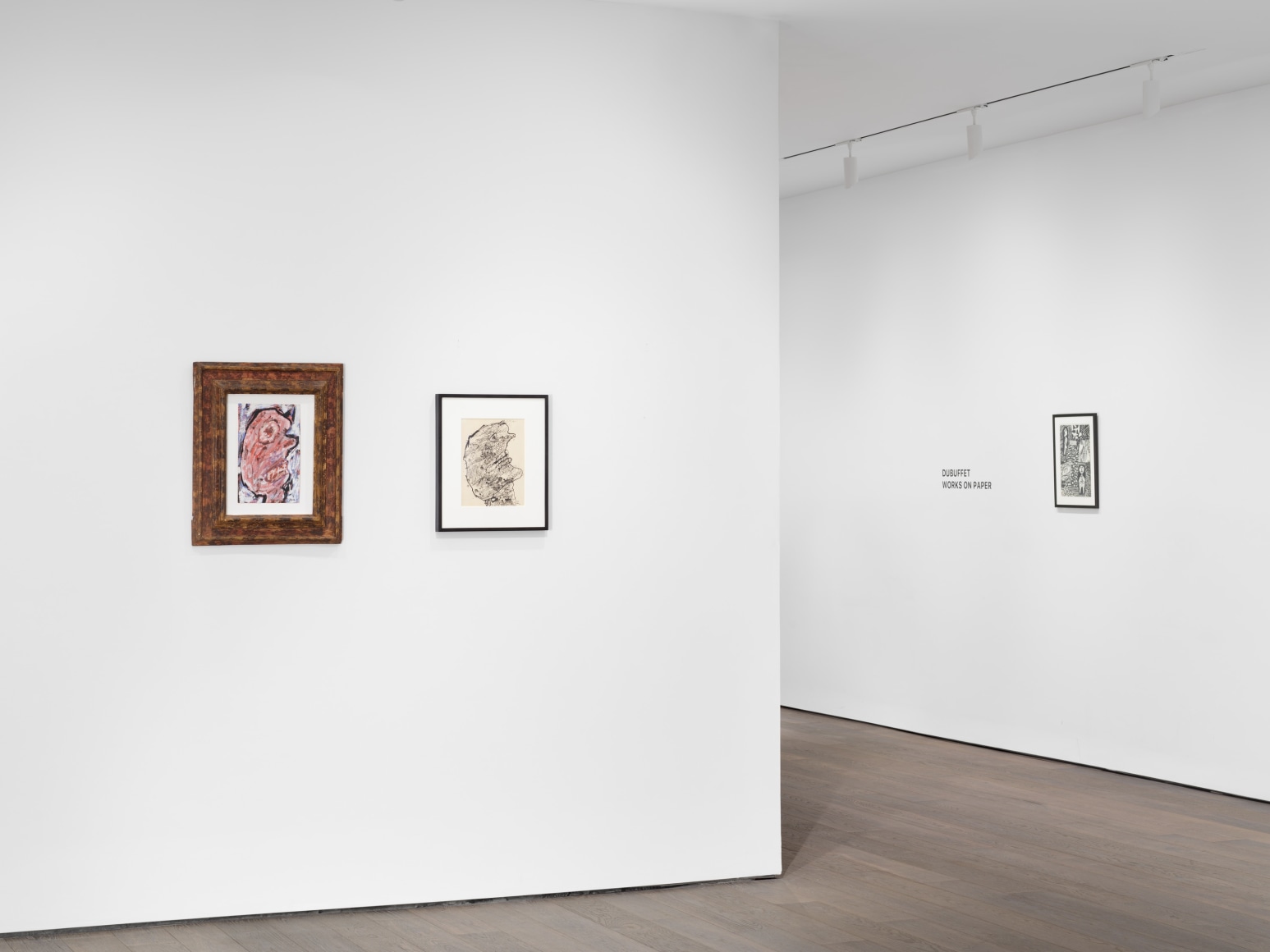Jean Dubuffet: Works on Paper,&nbsp;&nbsp;Installation view