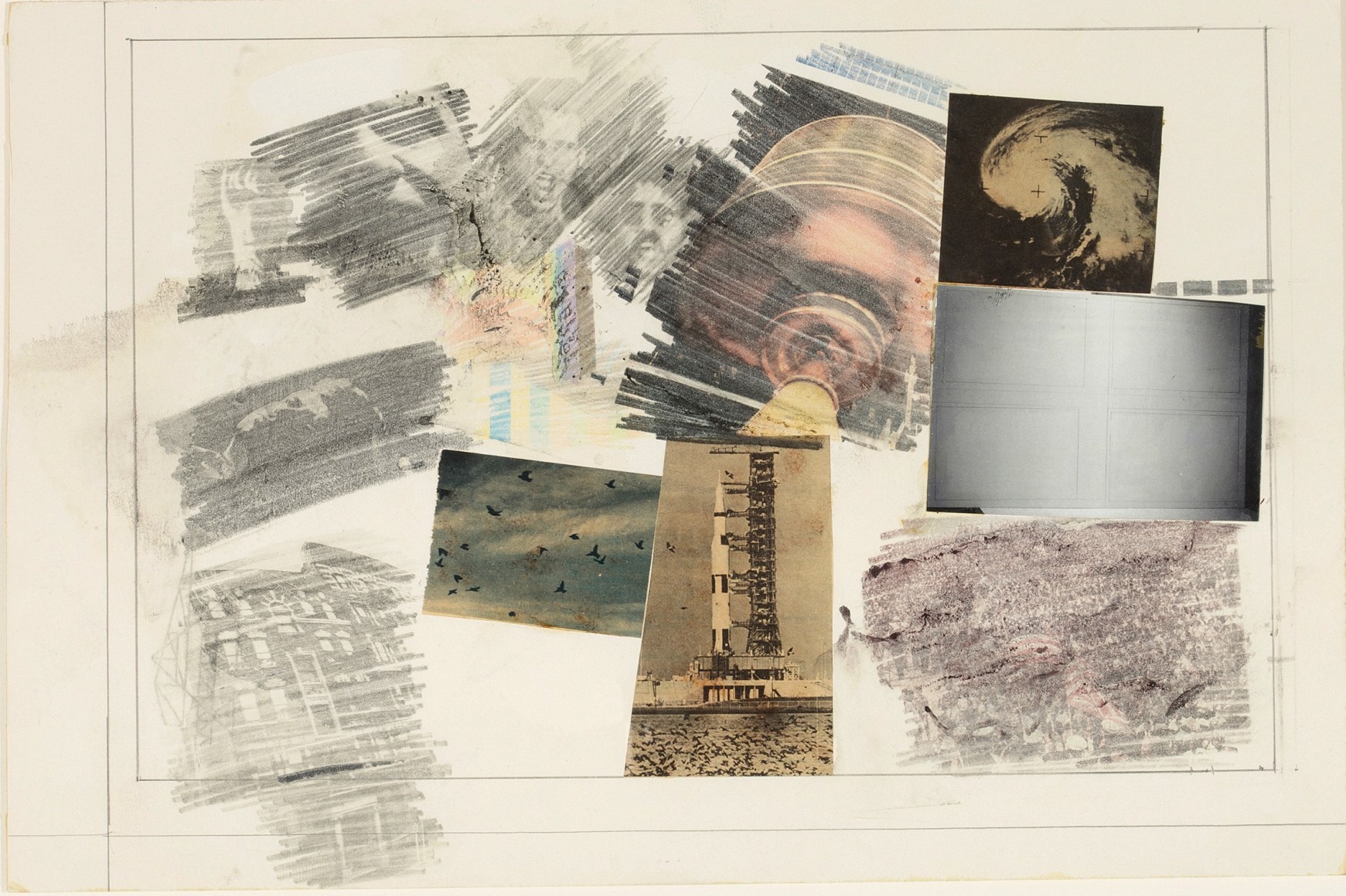 Robert Rauschenberg  Drawing for Stoned Moon Book, 1970 
