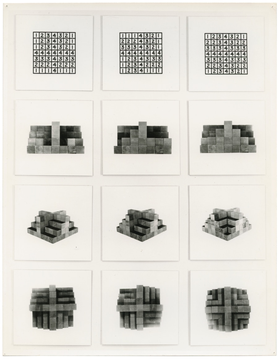 Mel Bochner, 36 Photographs and 12 Diagrams: Set A, 1966. 